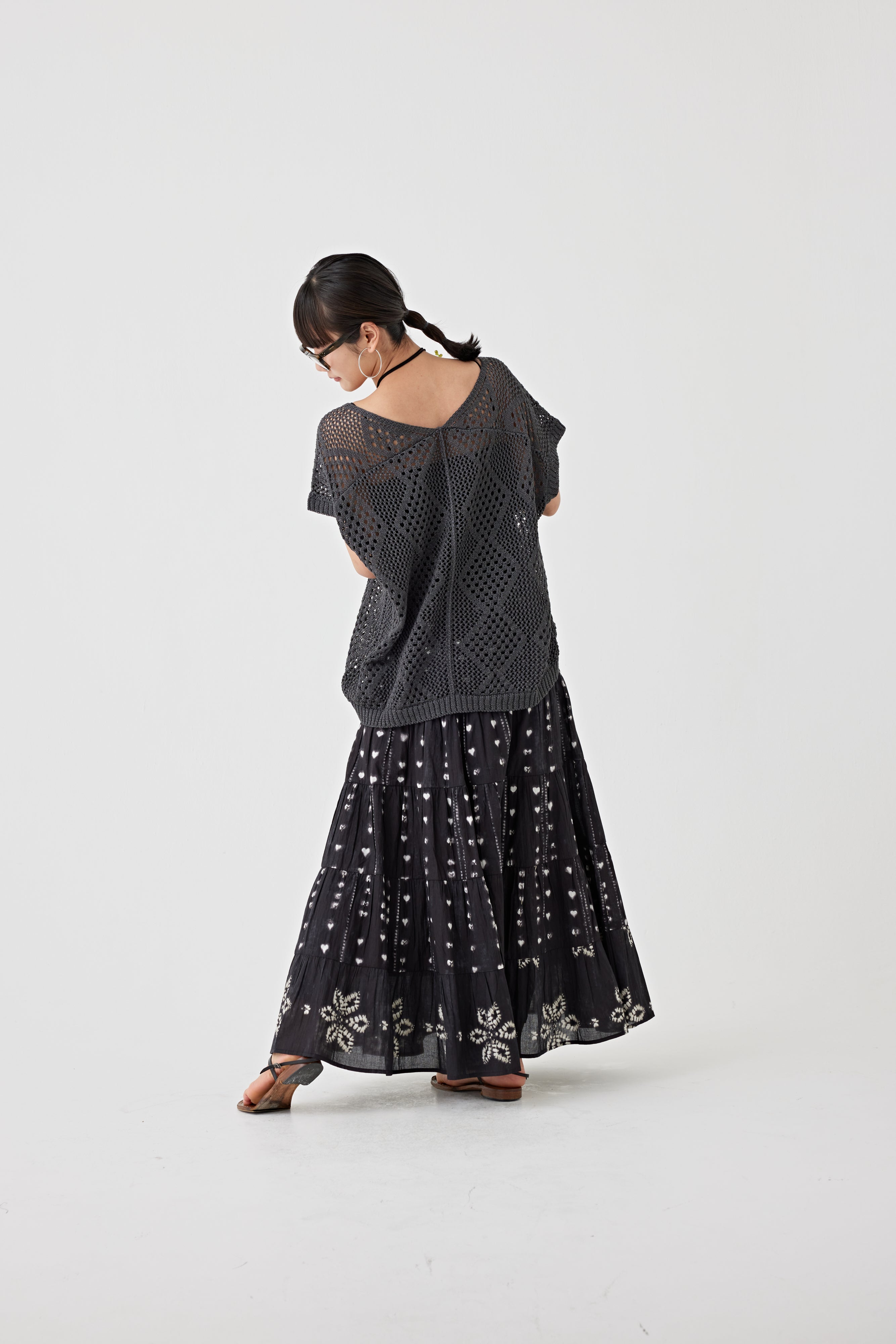 プリントギャザースカート(6251-539)