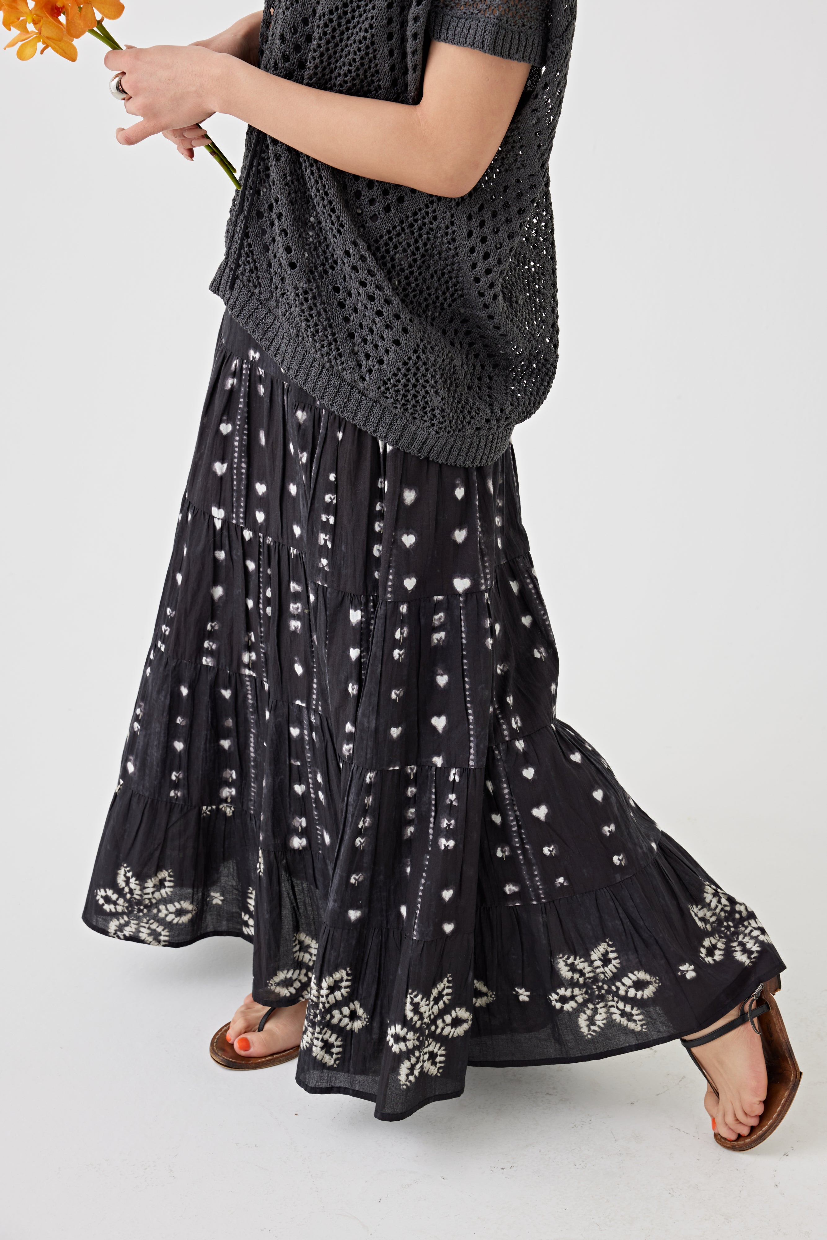 プリントギャザースカート(6251-539)