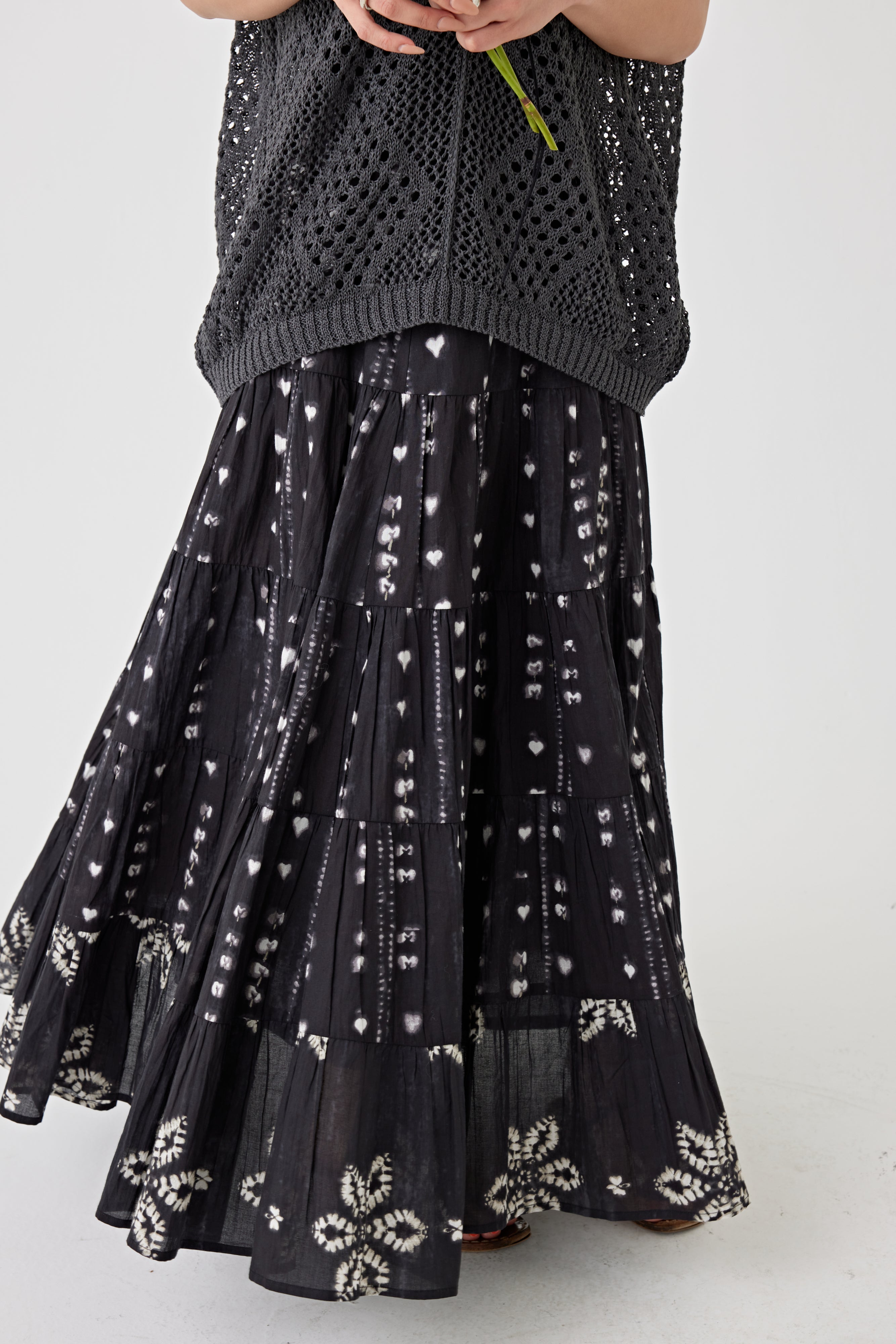 プリントギャザースカート(6251-539)