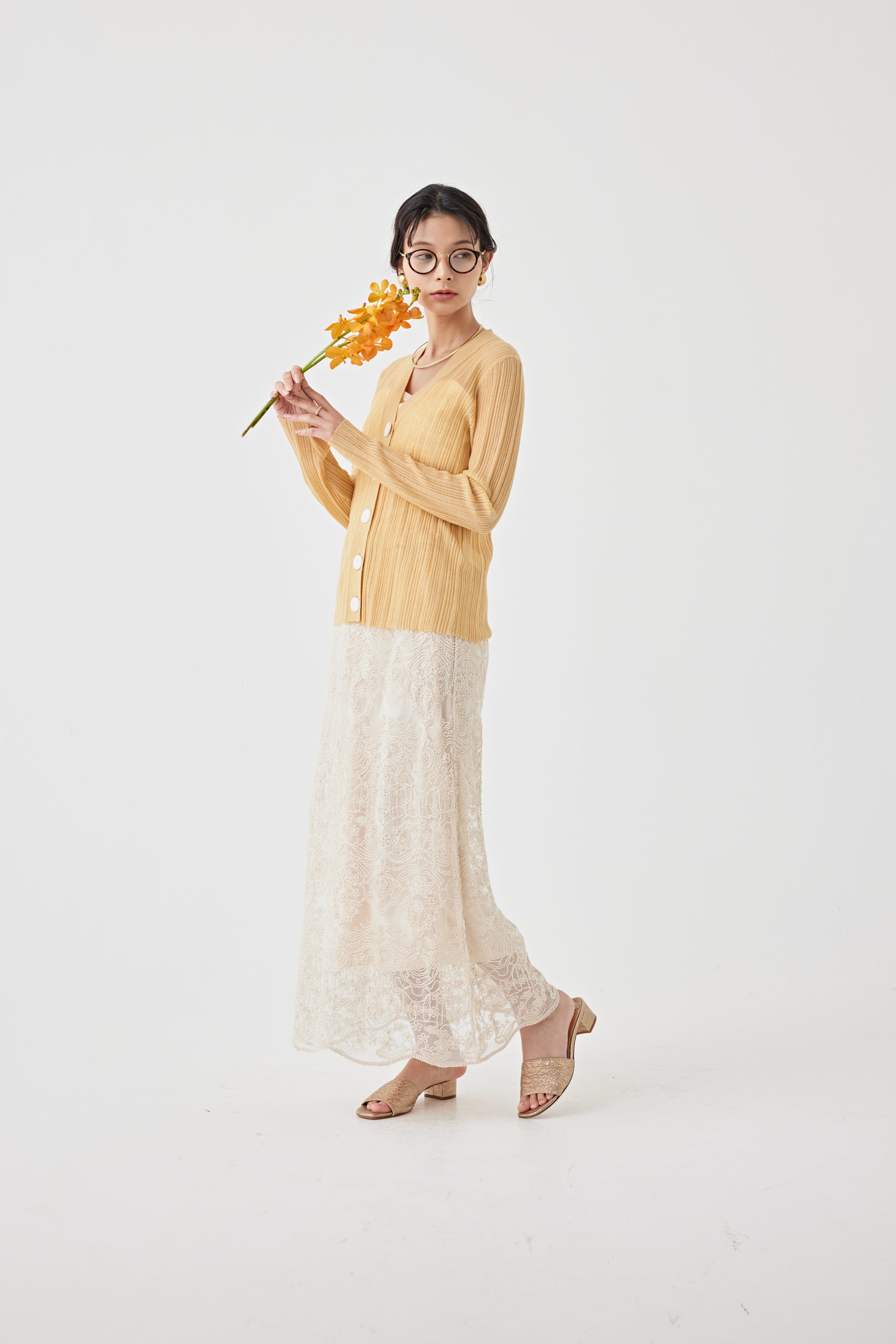 【comming soon】ランダムリブニットカーディガン(6266-340)