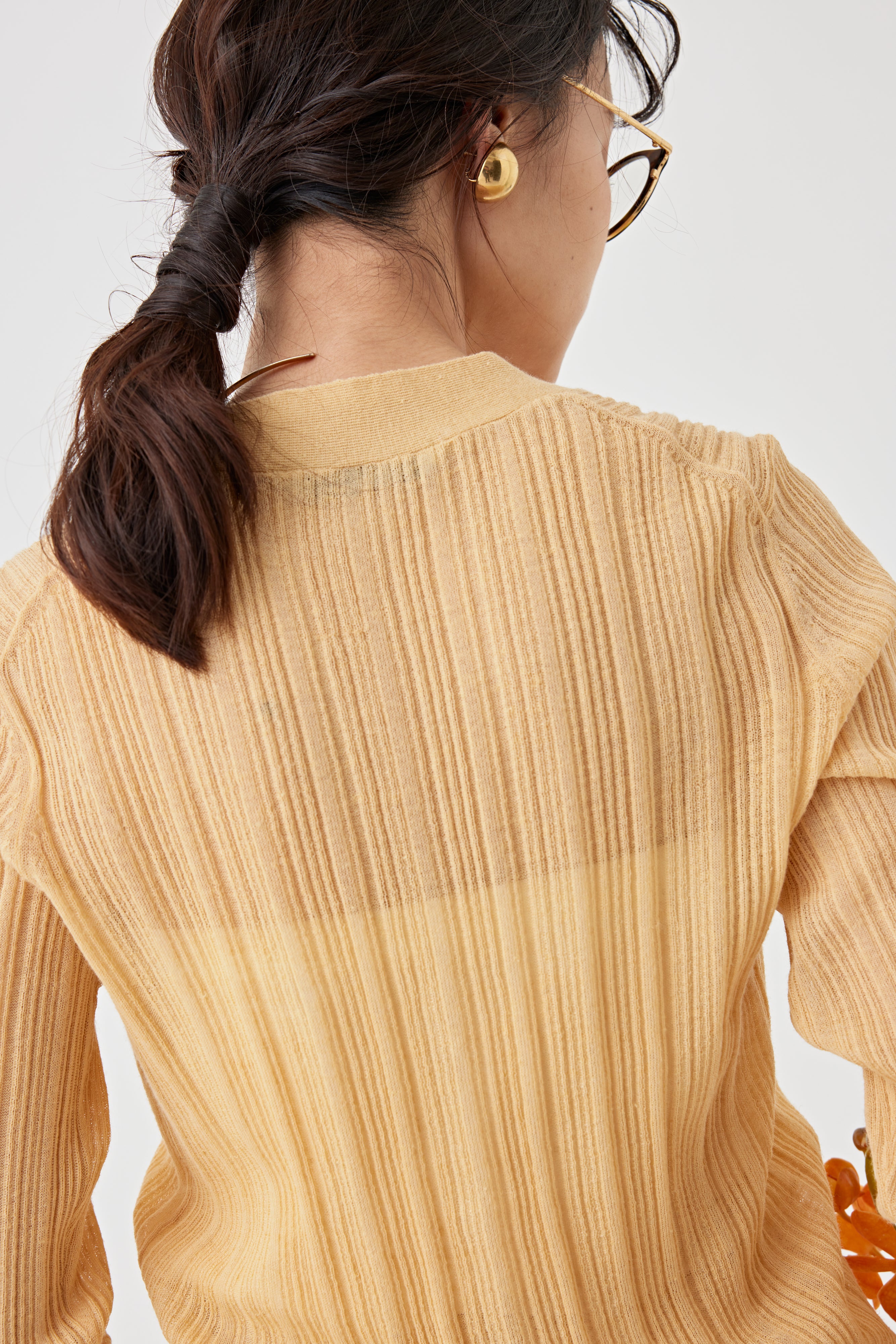 【comming soon】ランダムリブニットカーディガン(6266-340)