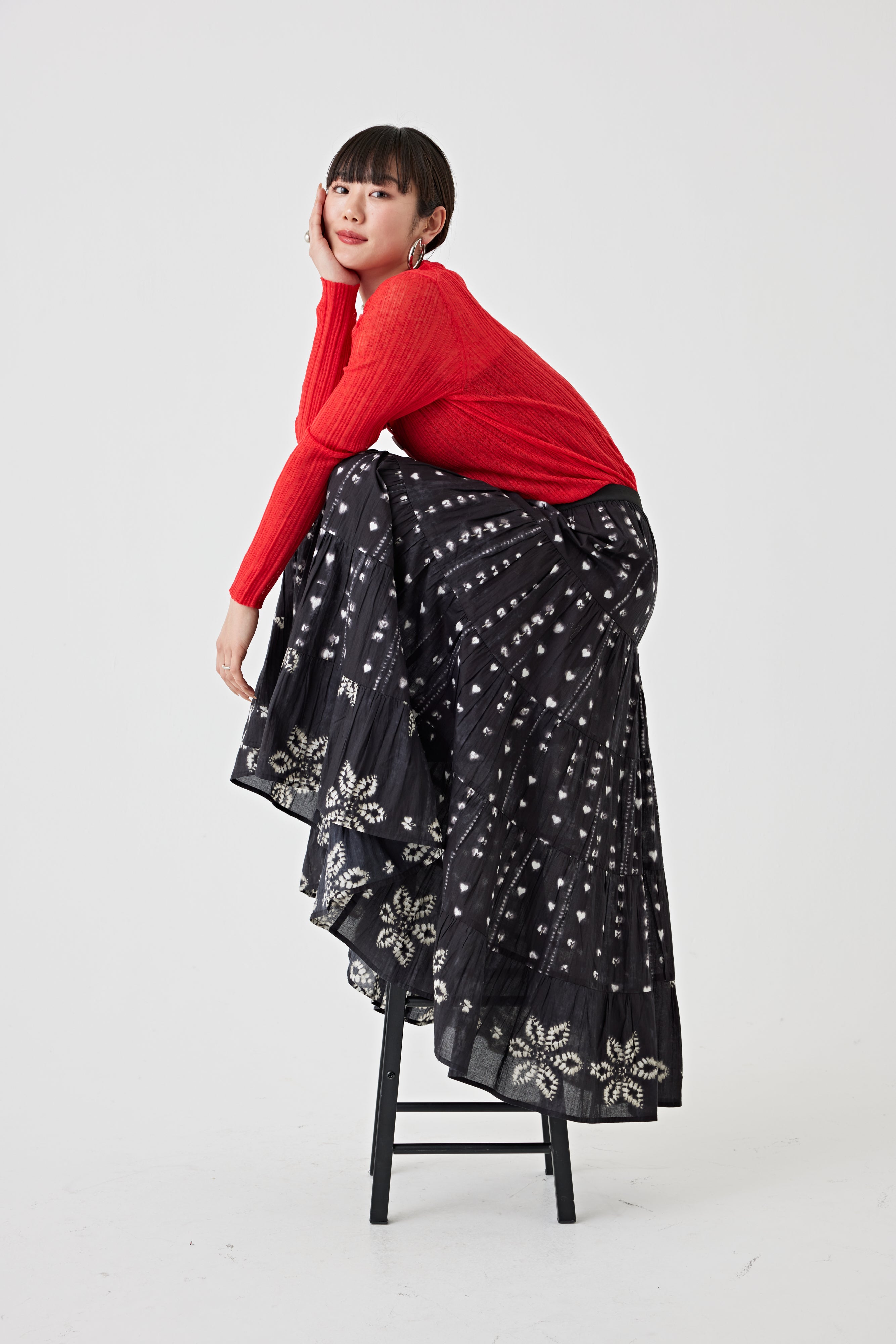 【予約】プリントギャザースカート(6267-372)