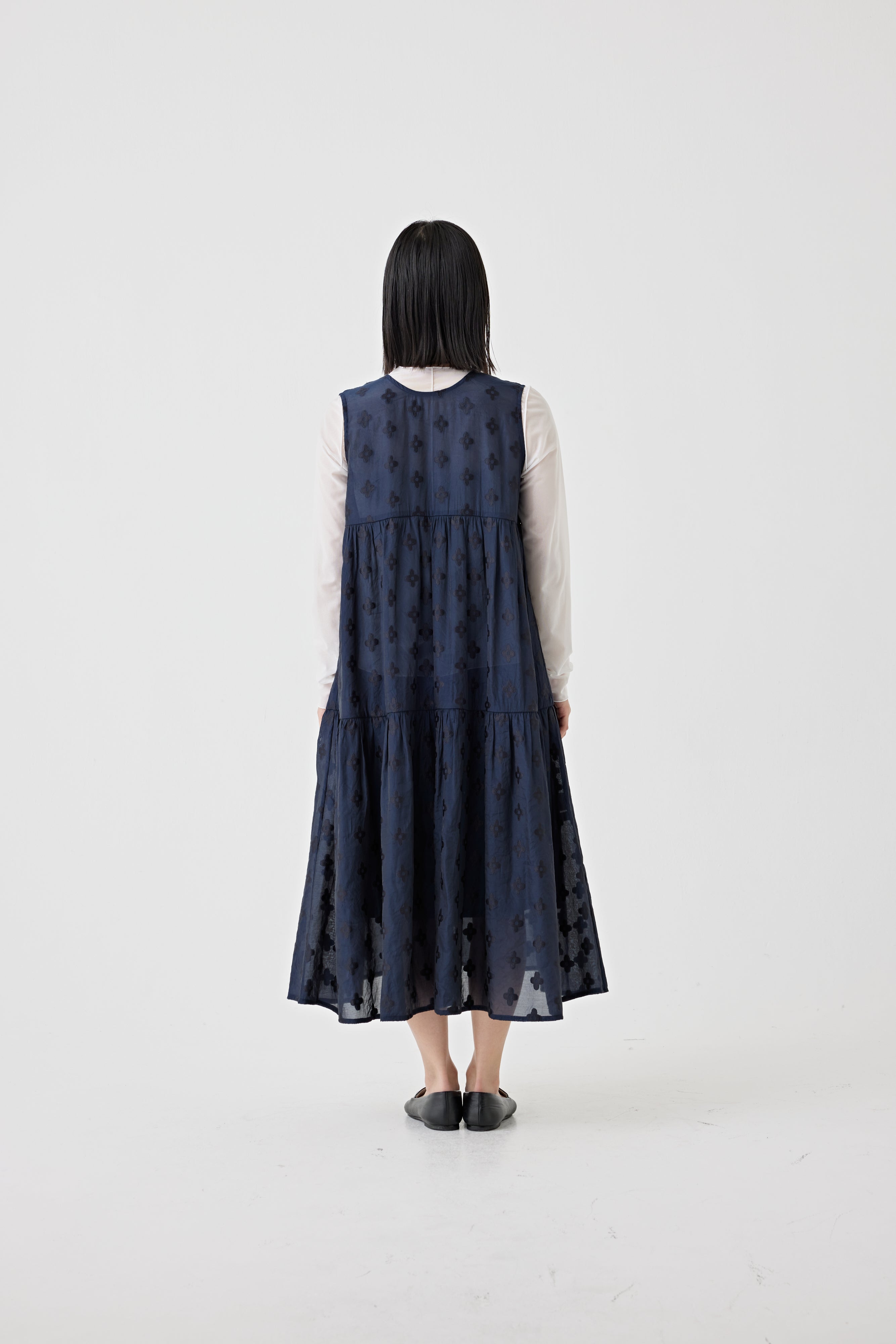 フローラルパターン2WAYティアードワンピース(6250-569)