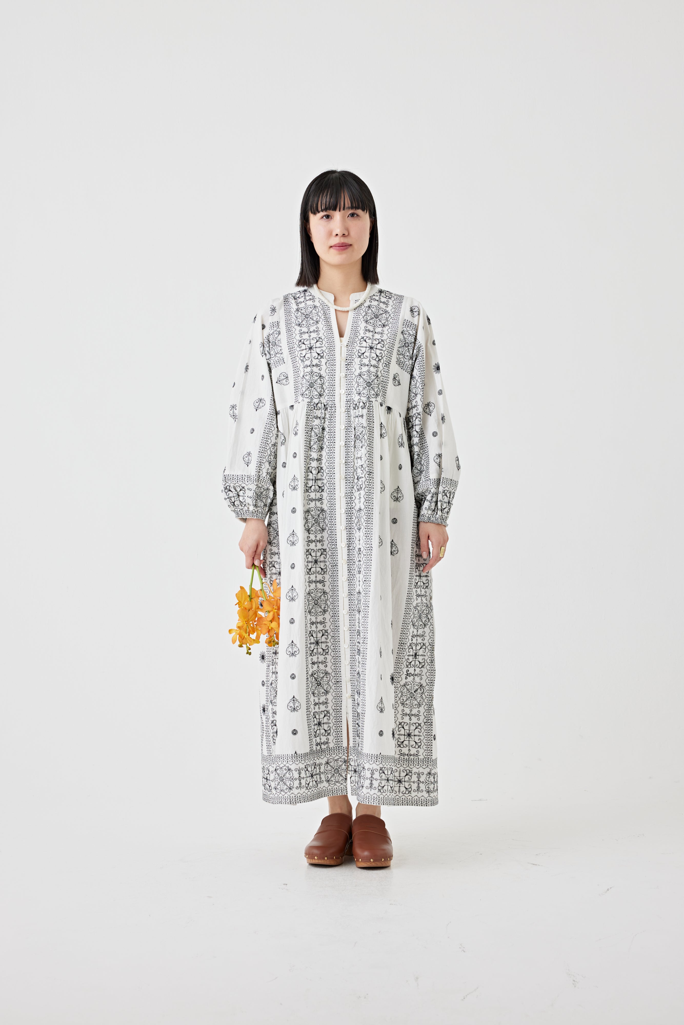 刺繍ドルマンワンピース(6251-540)