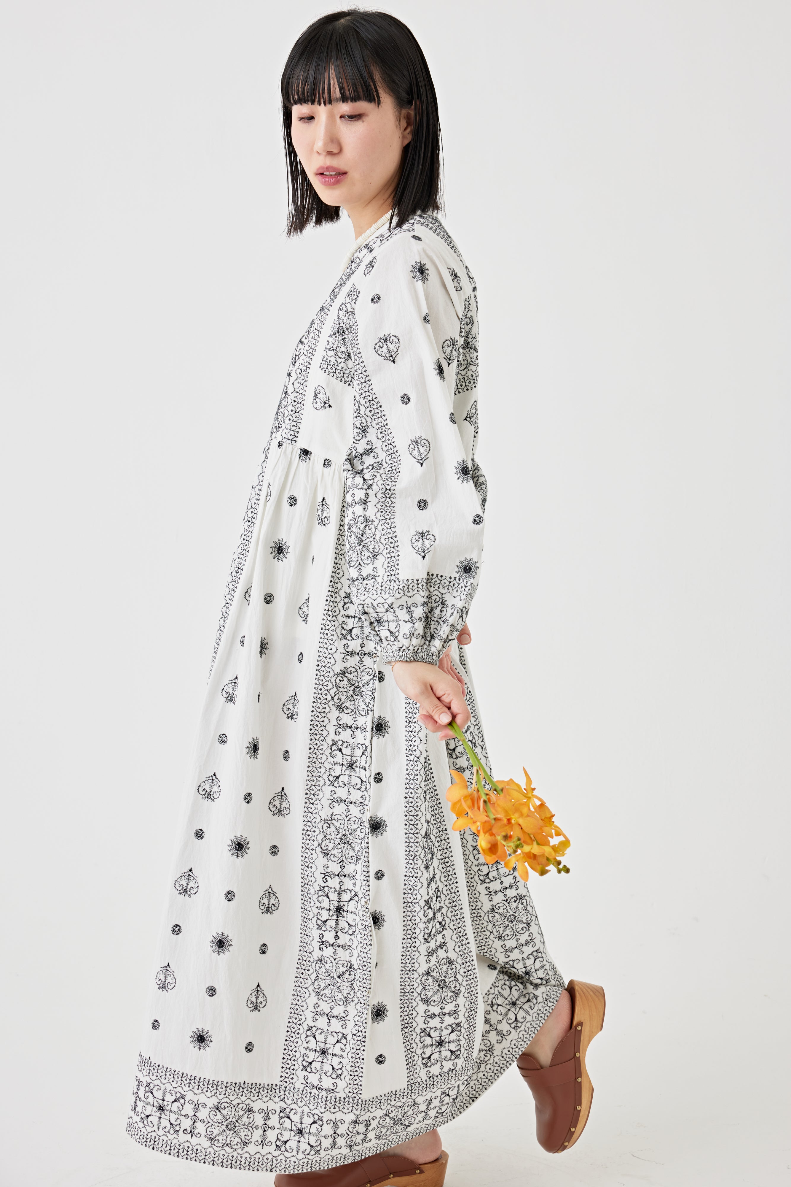 刺繍ドルマンワンピース(6251-540)