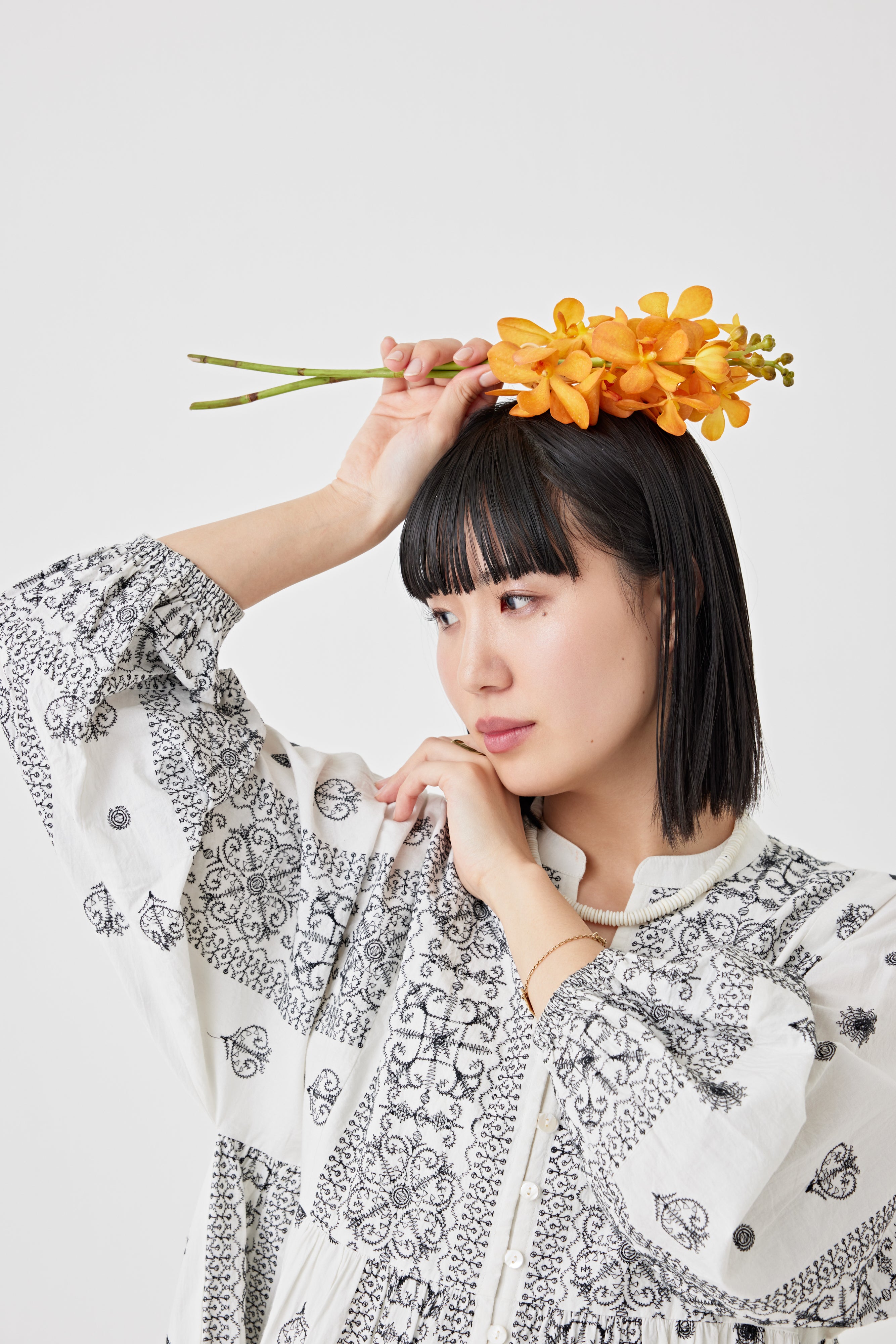 刺繍ドルマンワンピース(6251-540)