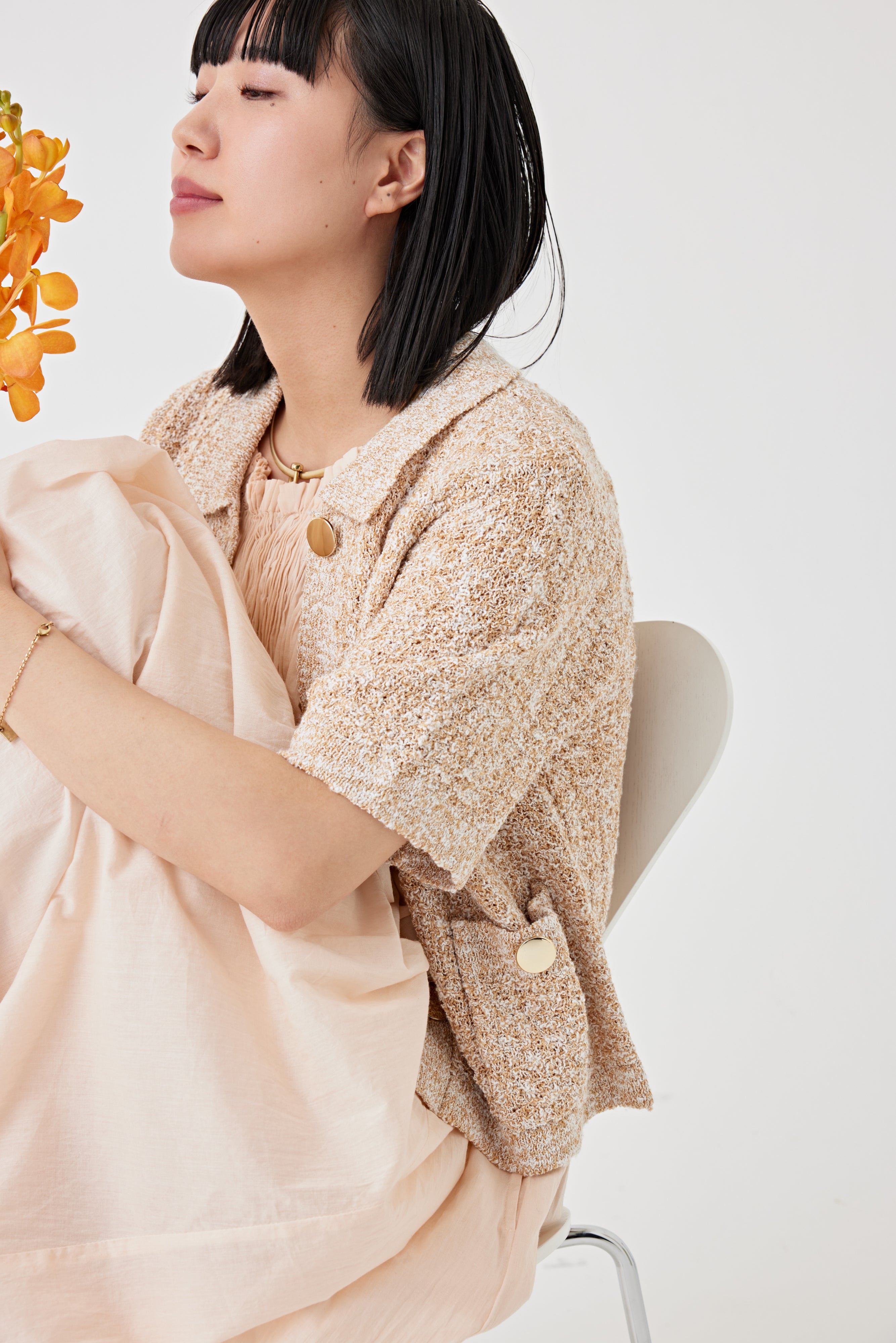 ミックスヤーンコンパクトジャケット(6250-554)