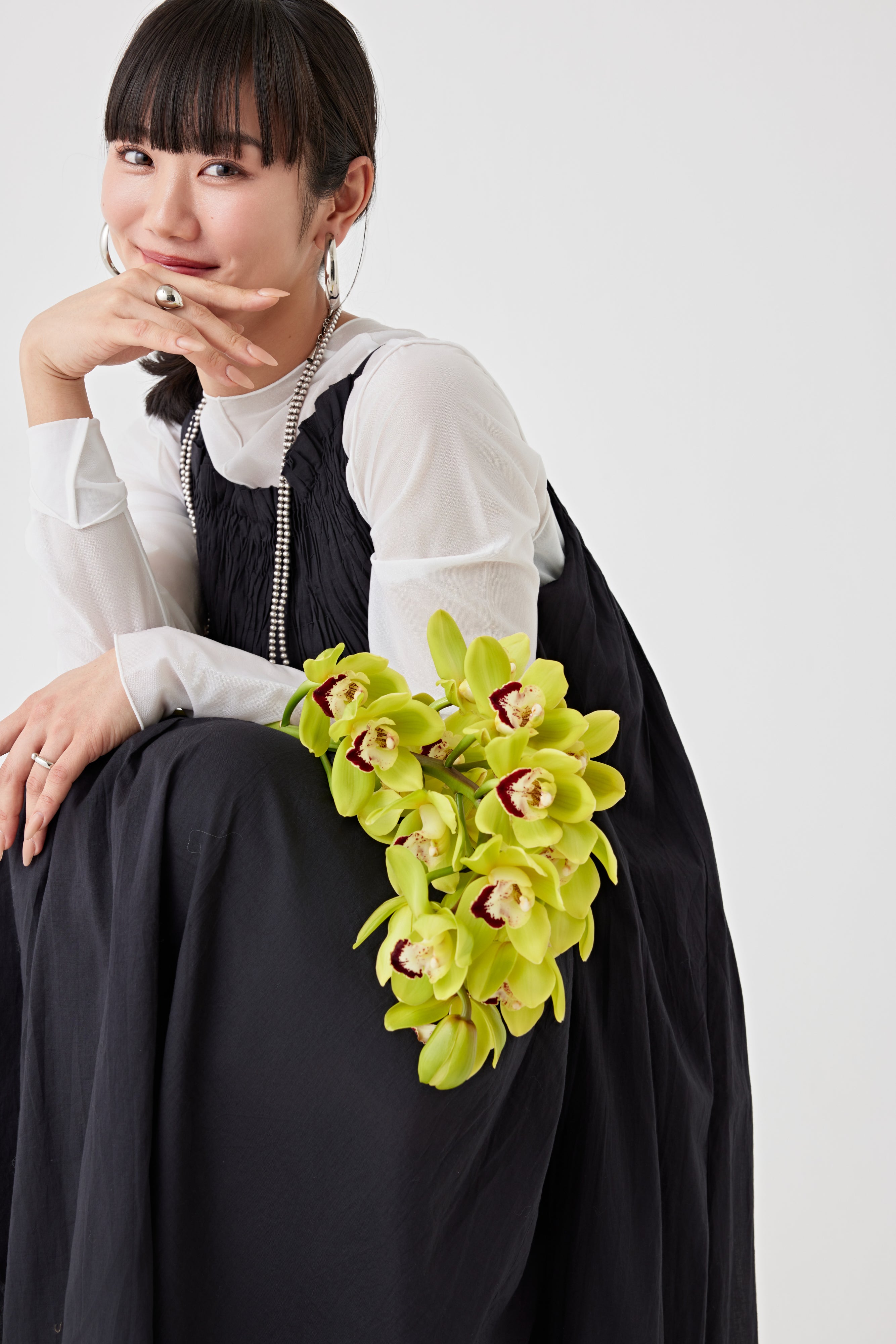 ランダムタックキャミドレス(6254-569)