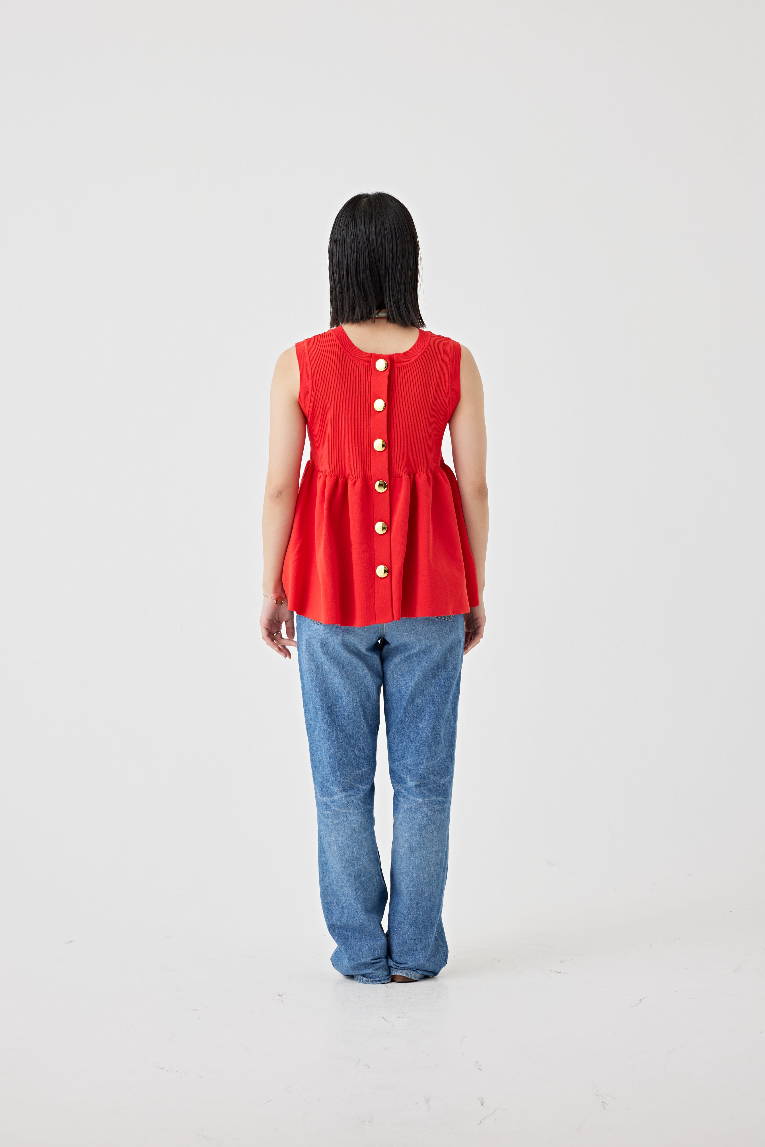 ギャザーニットトップス(6250-597)