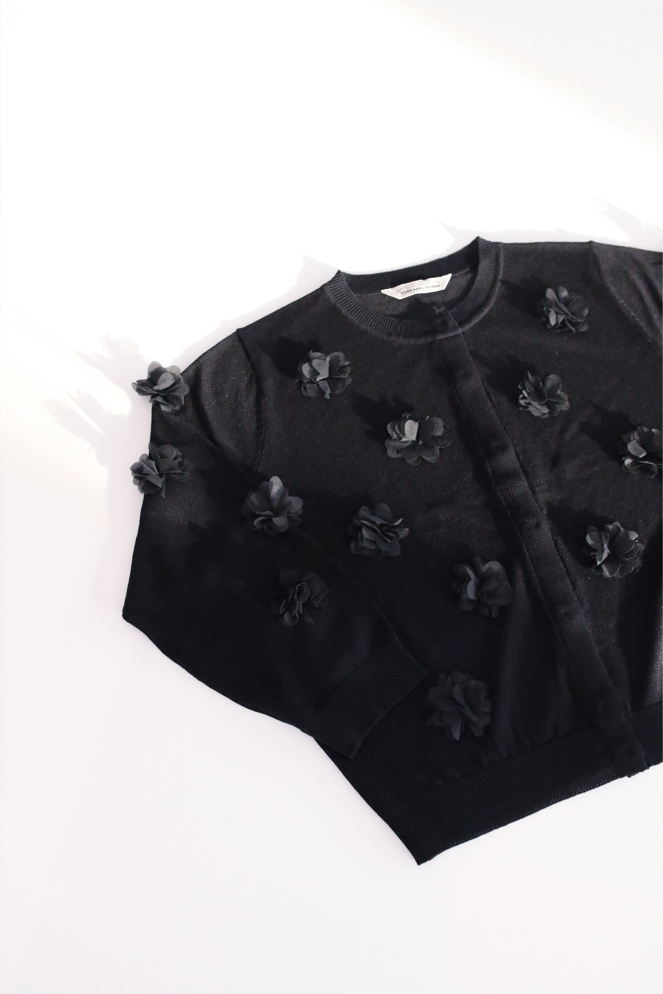 フラワーモチーフニットカーディガン(6260-381)