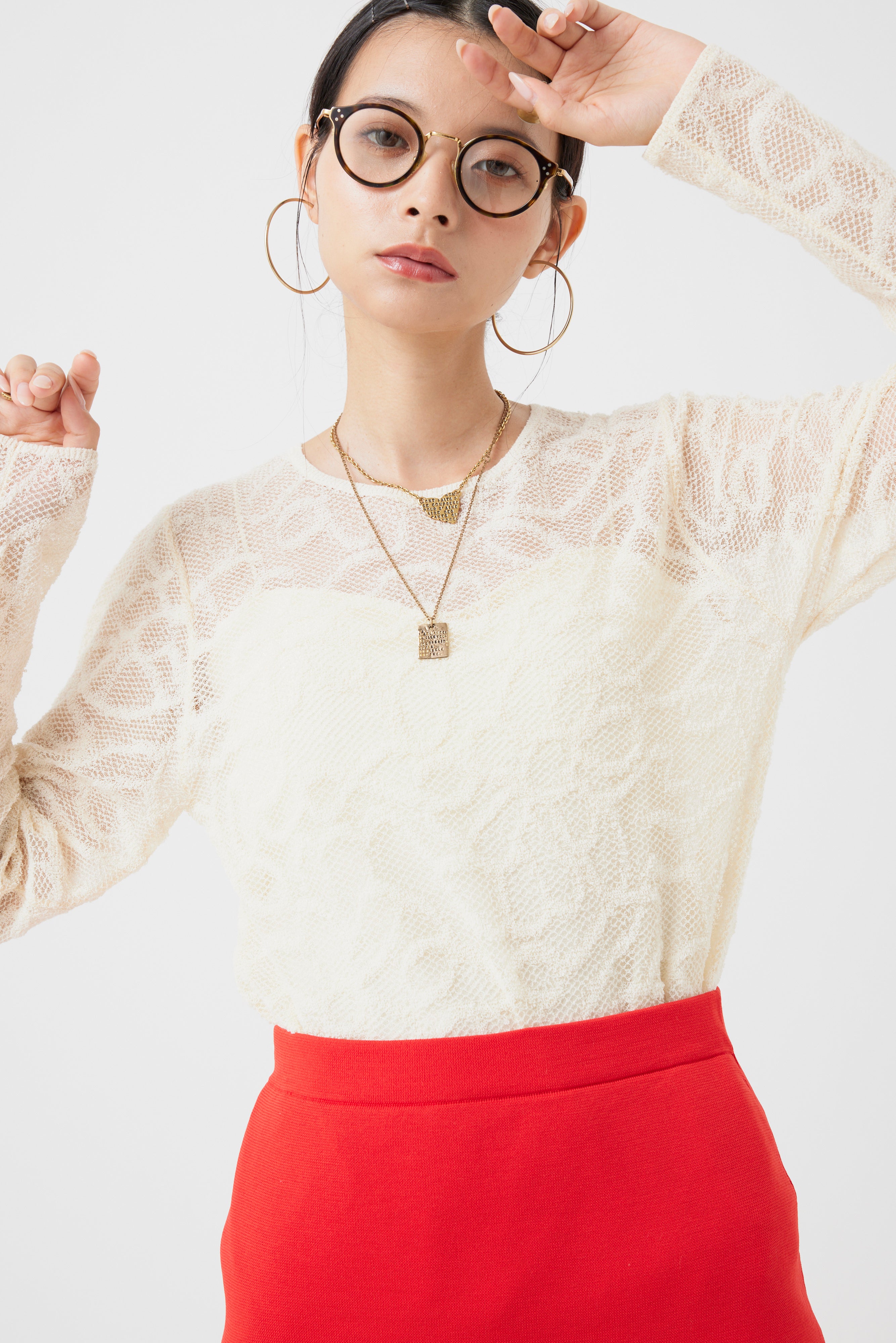 シースルージャガードインナートップス(6260-388)