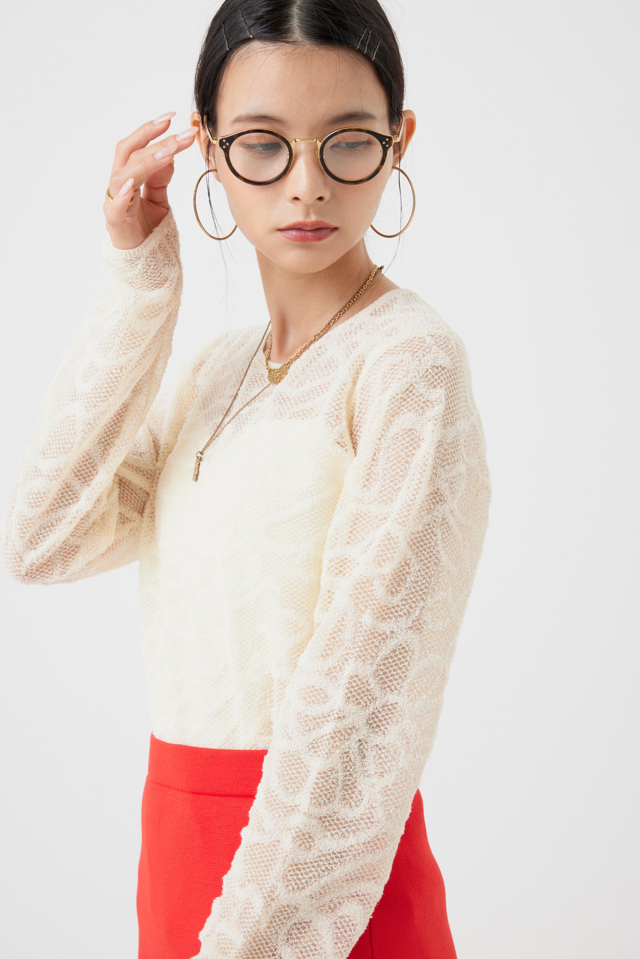 シースルージャガードインナートップス(6260-388)