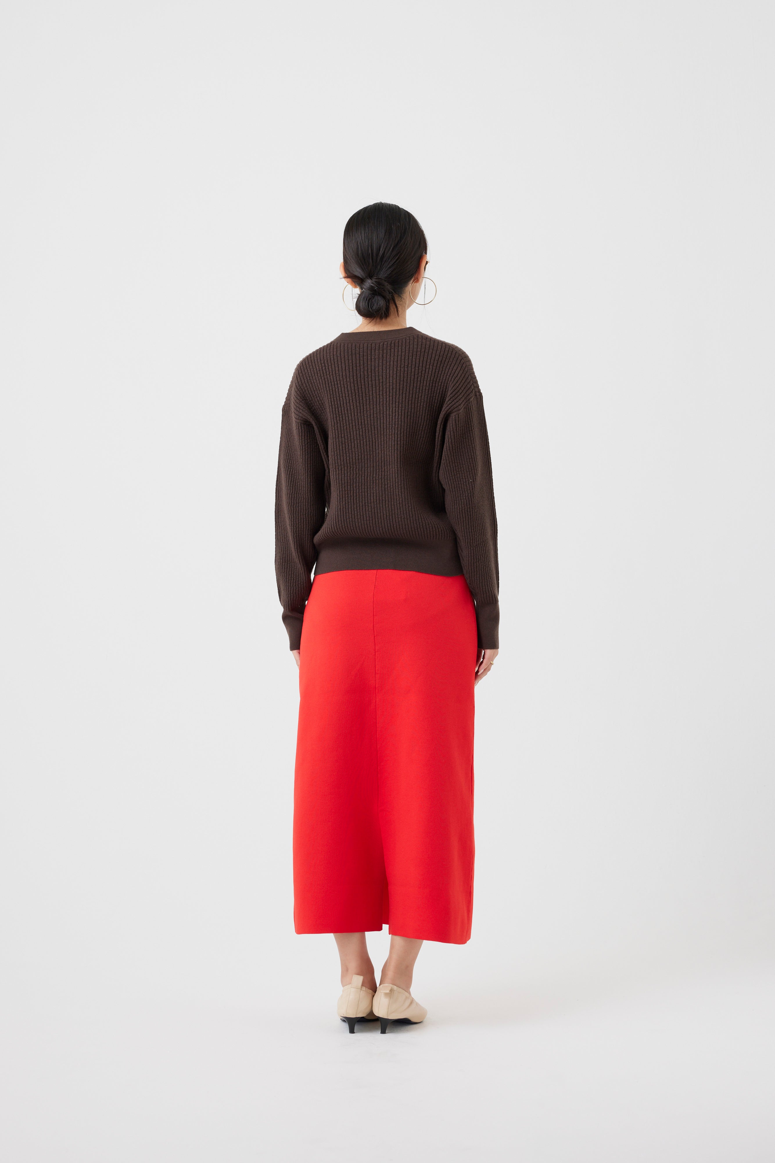 ワッフル編みビジューカーディガン(6262-682)