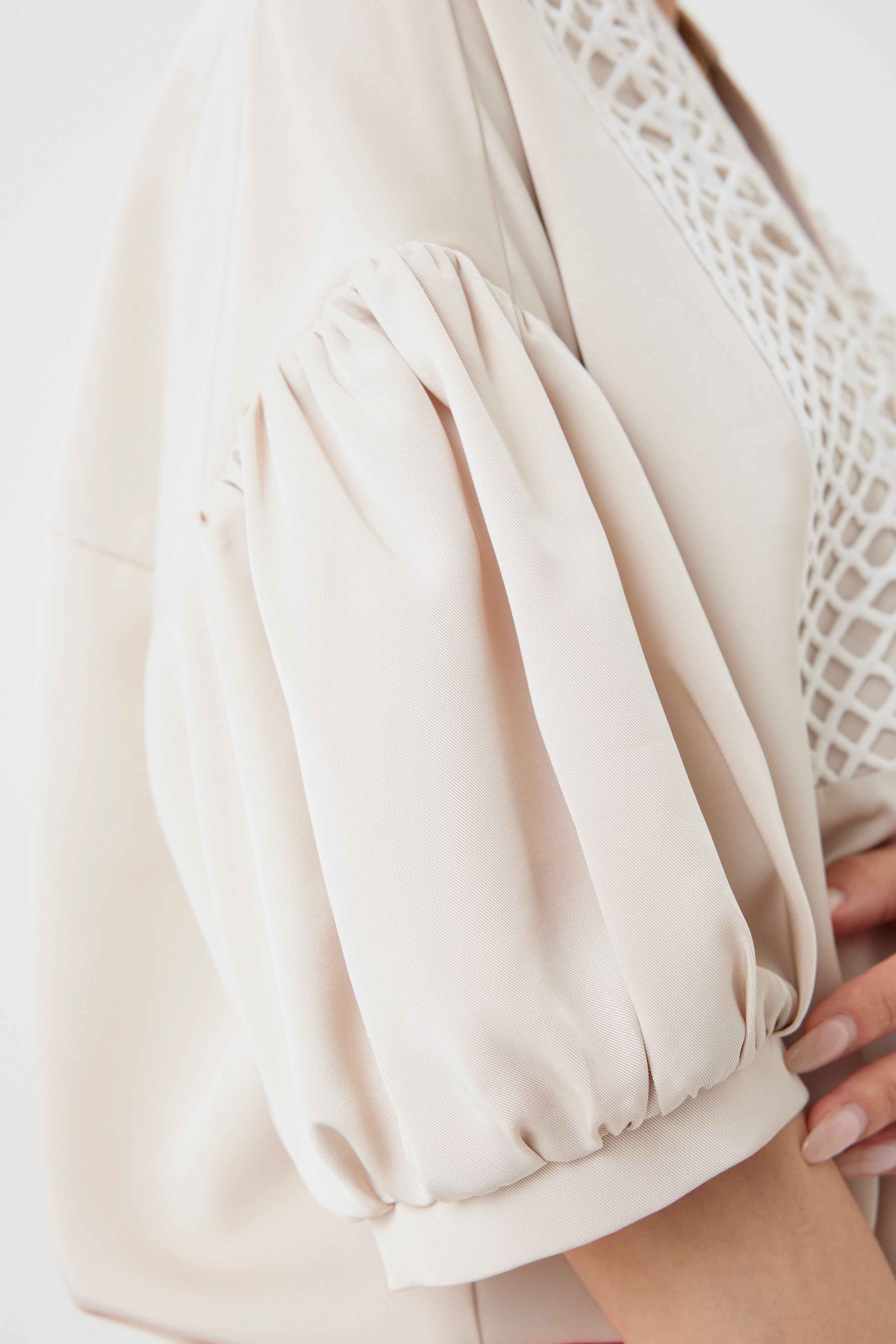 コードレースヨークブラウス(6260-376)