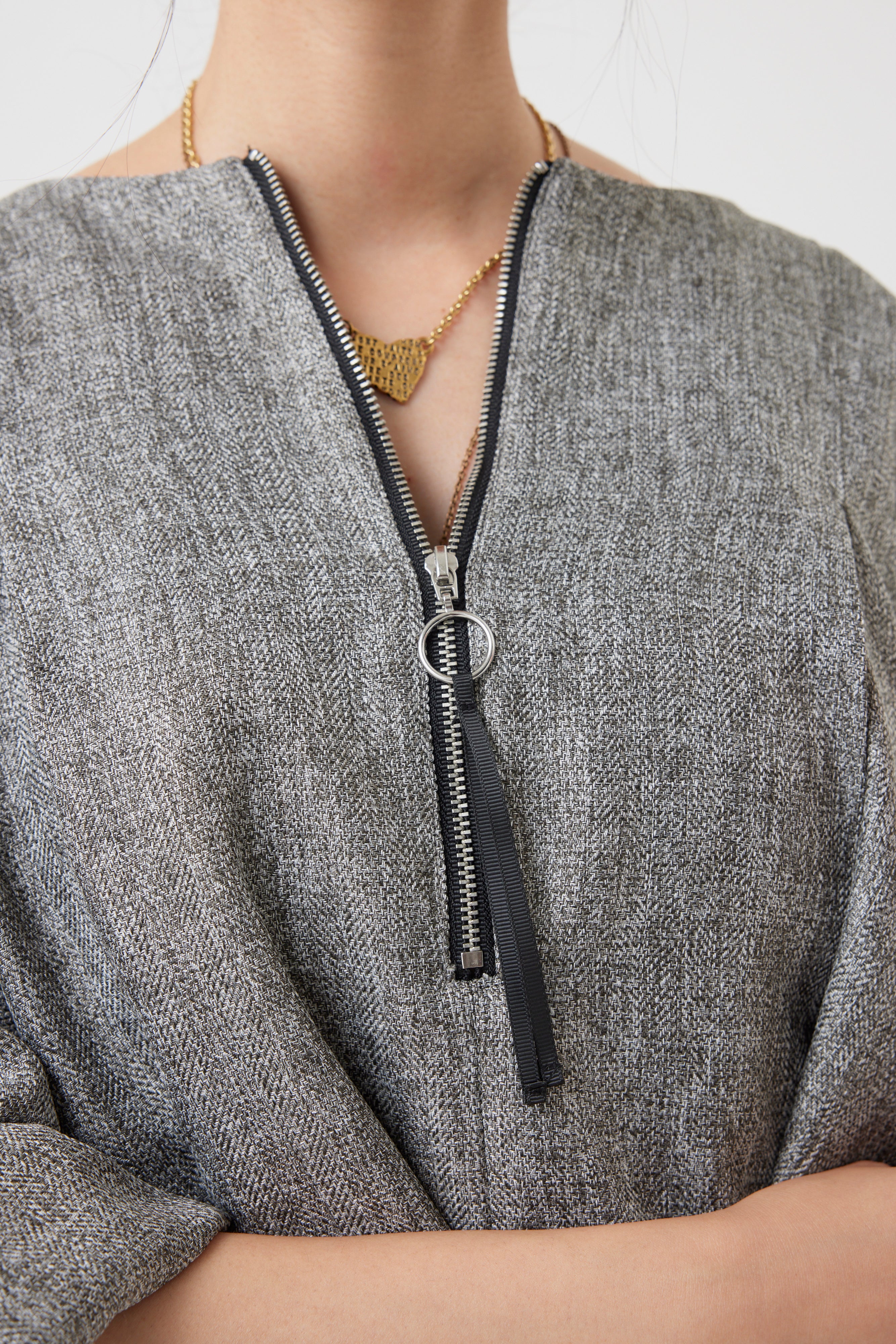 ジャガードバルーンスリーブワンピース(6262-479)