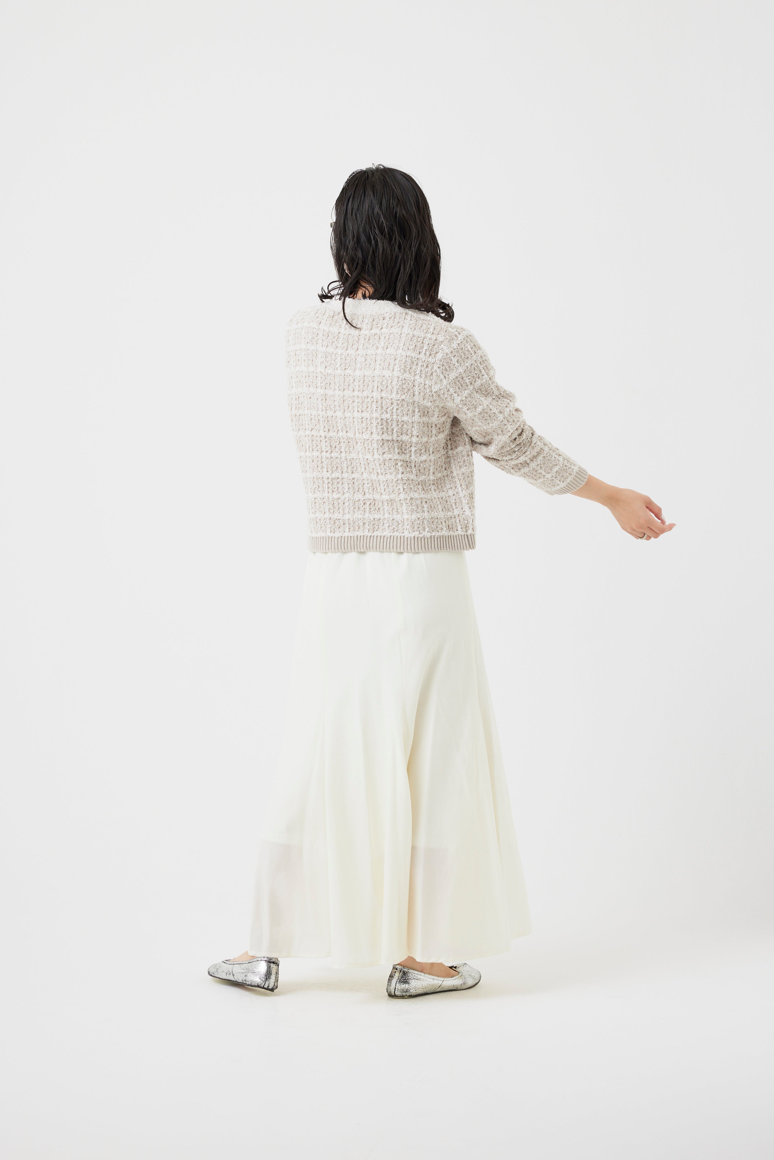 チェックパターンカーディガン(6262-453)