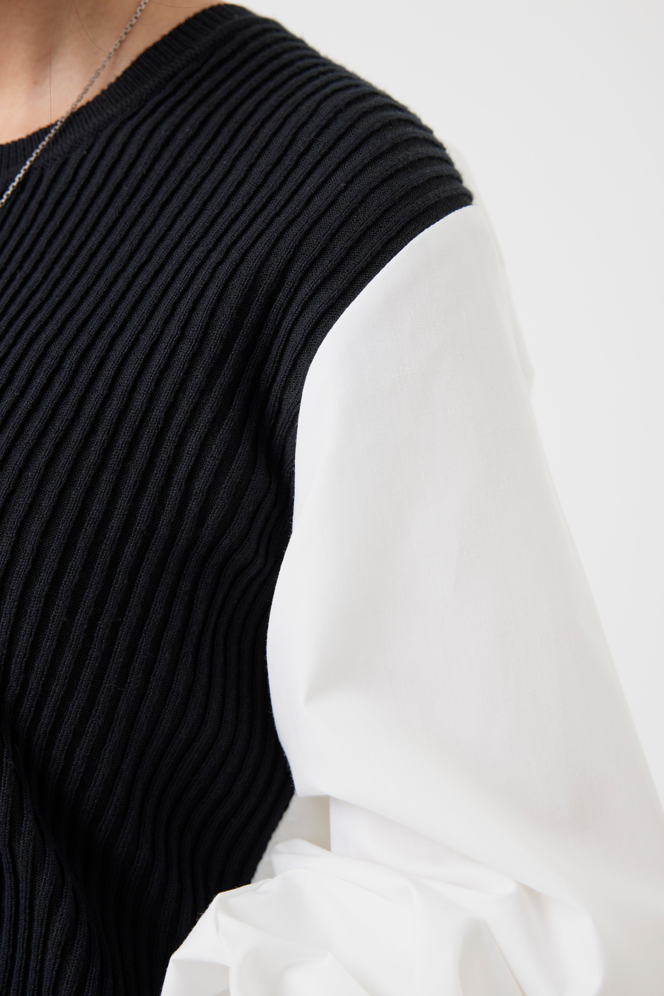 バックティアードブラウス×ニットトップス(6262-458)