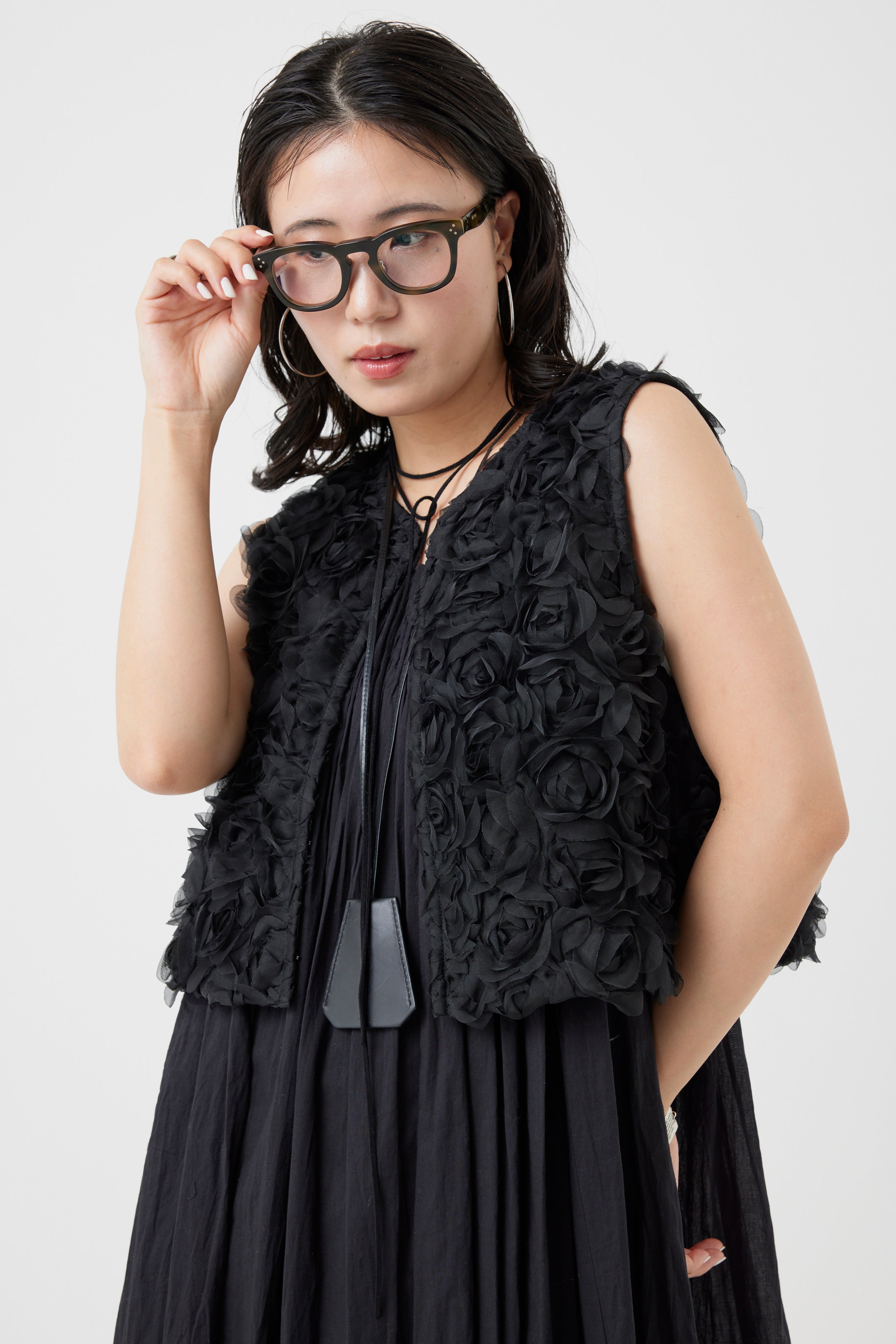 フラワーチュールパターンベスト(6262-454)