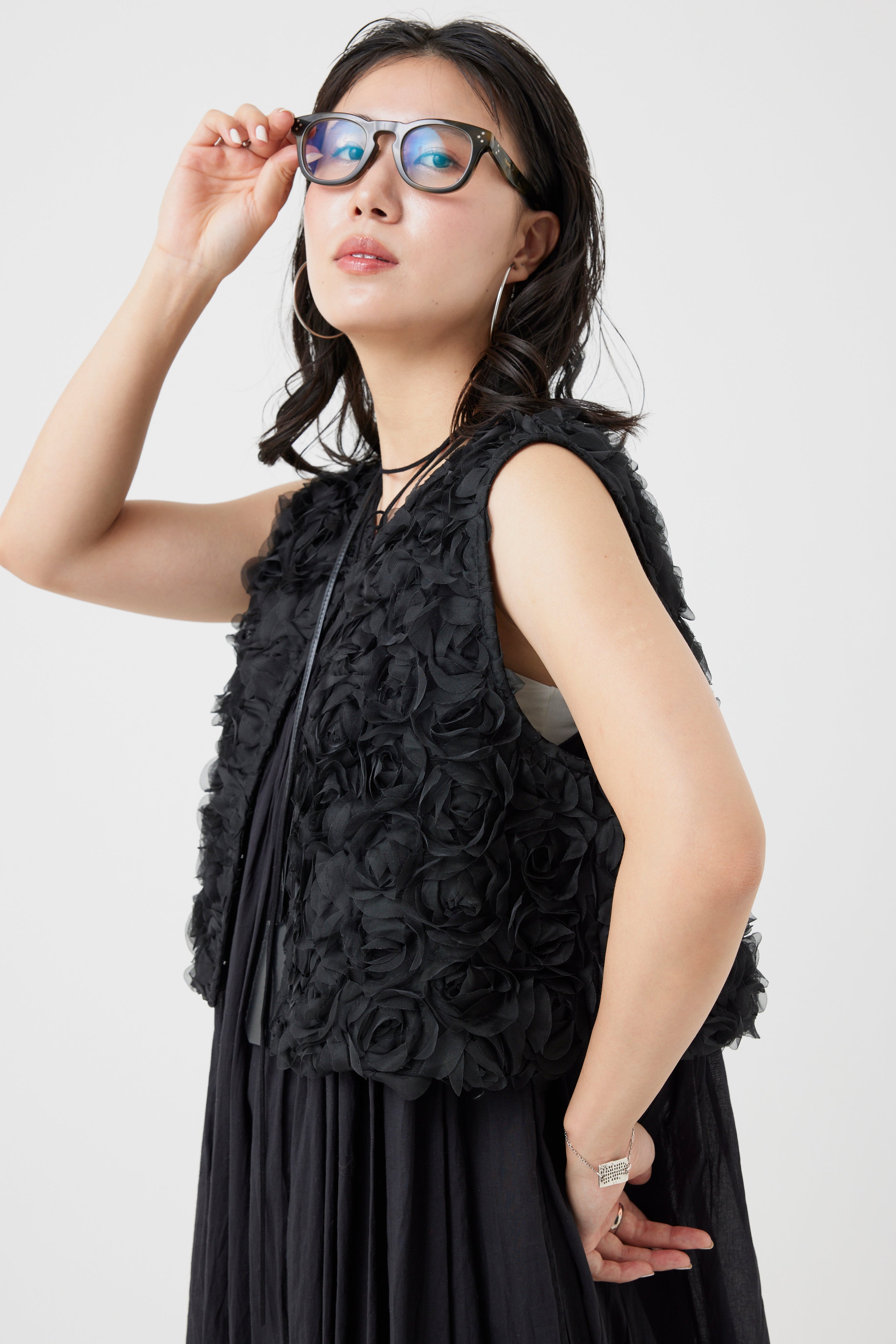 フラワーチュールパターンベスト(6262-454)