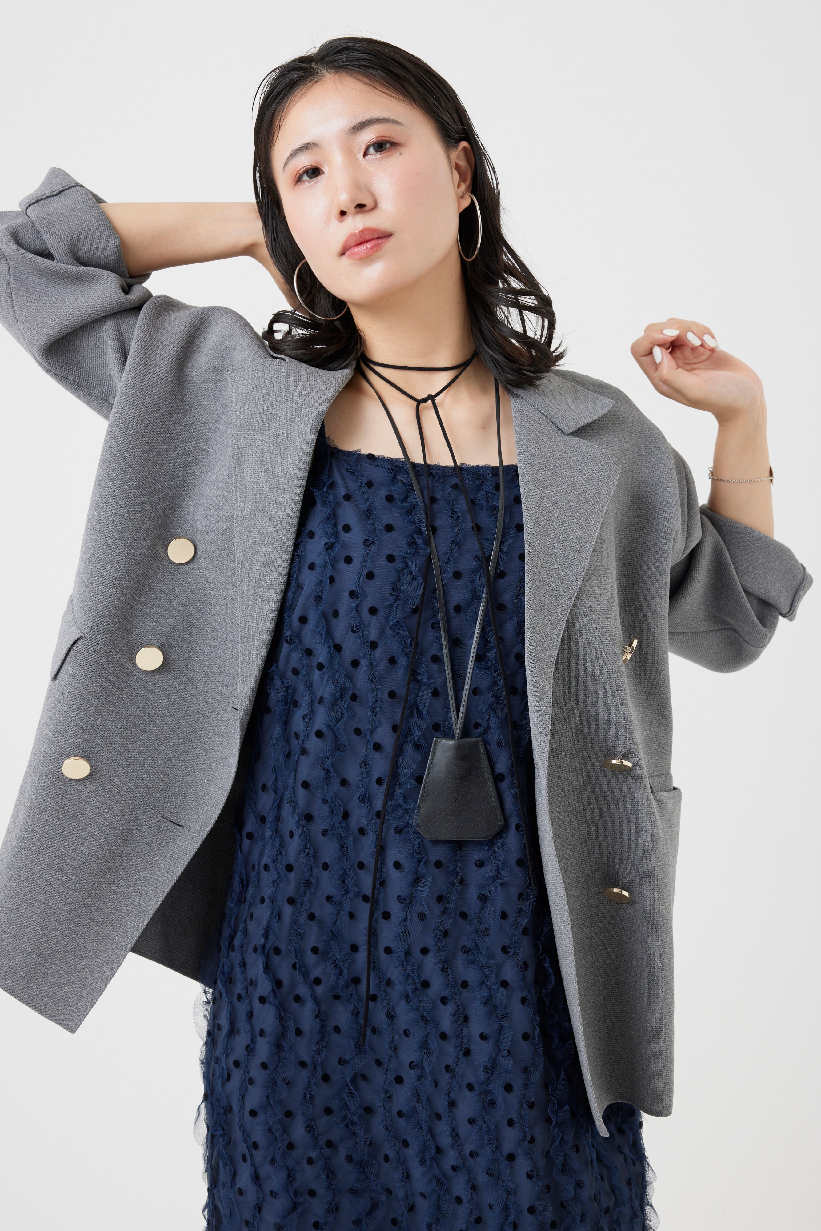 ブラオドットチュールフリルワンピース(6260-378)