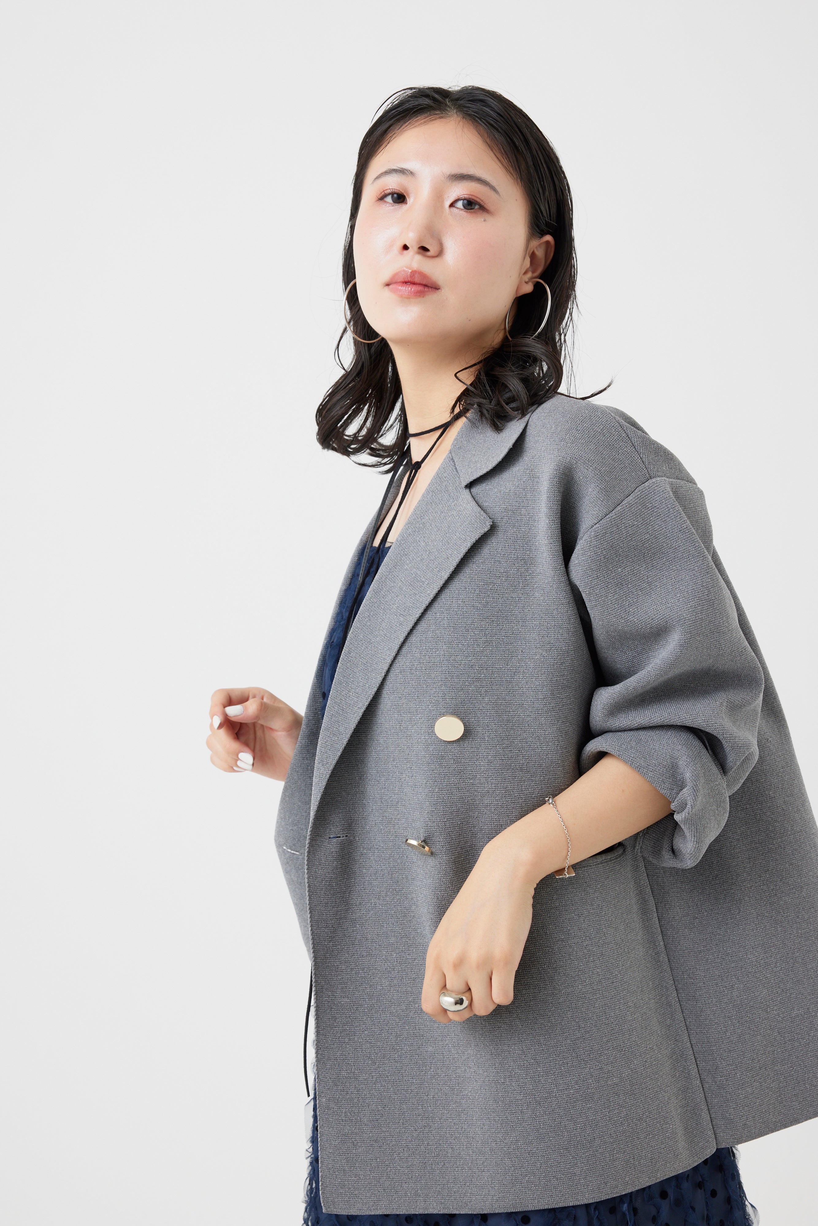 ミラノリブニットジャケット(6260-411)