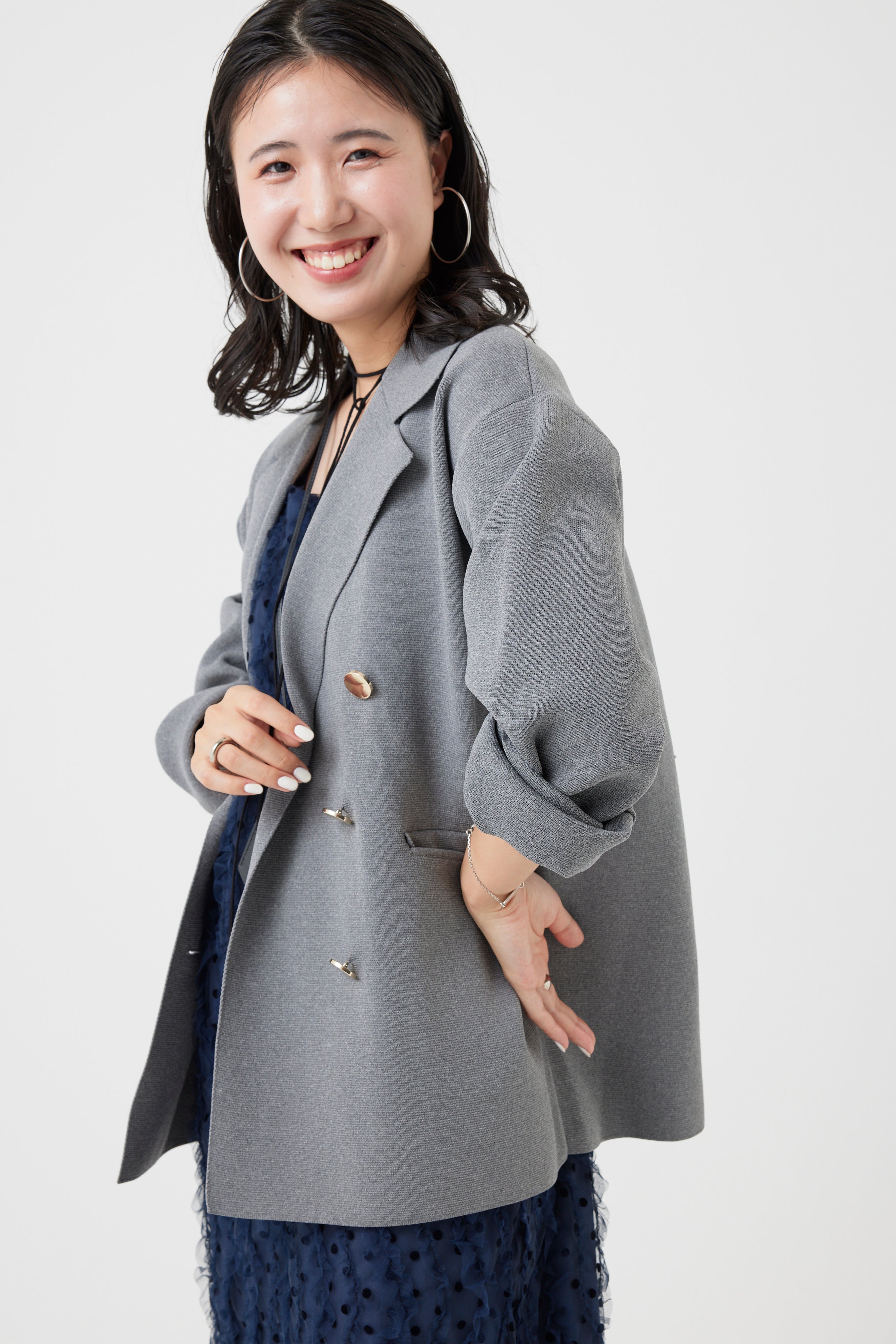 ミラノリブニットジャケット(6260-411)