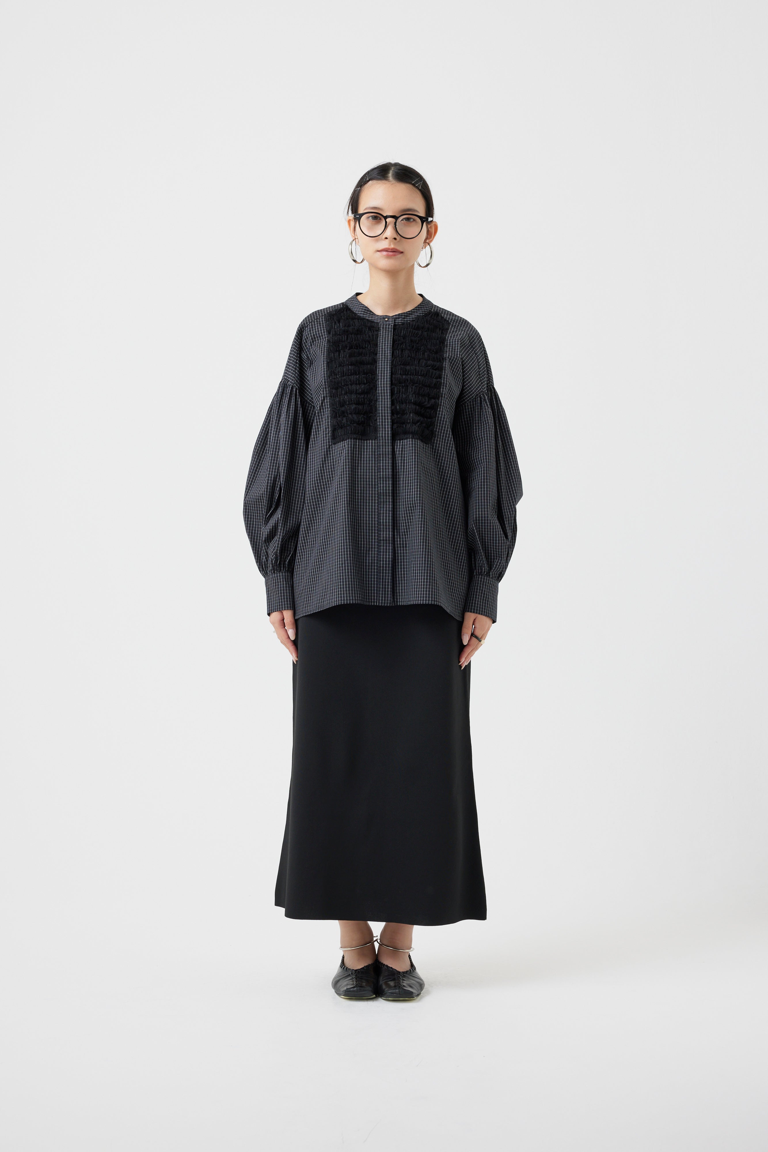 チュールフリルブラウス(6262ー457)