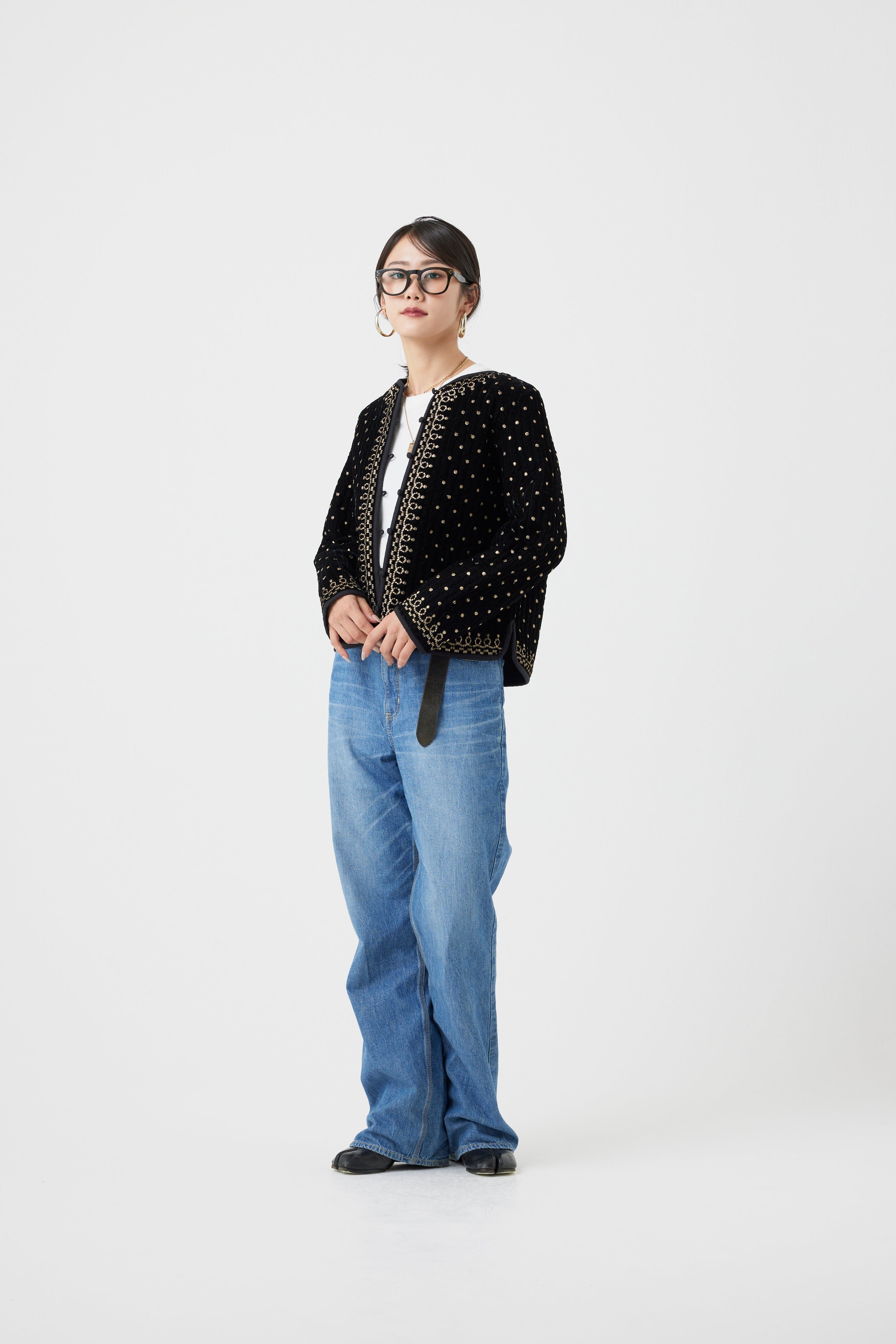 ヴィンテージ調オリジナル刺繍ジャケット(6261-354)