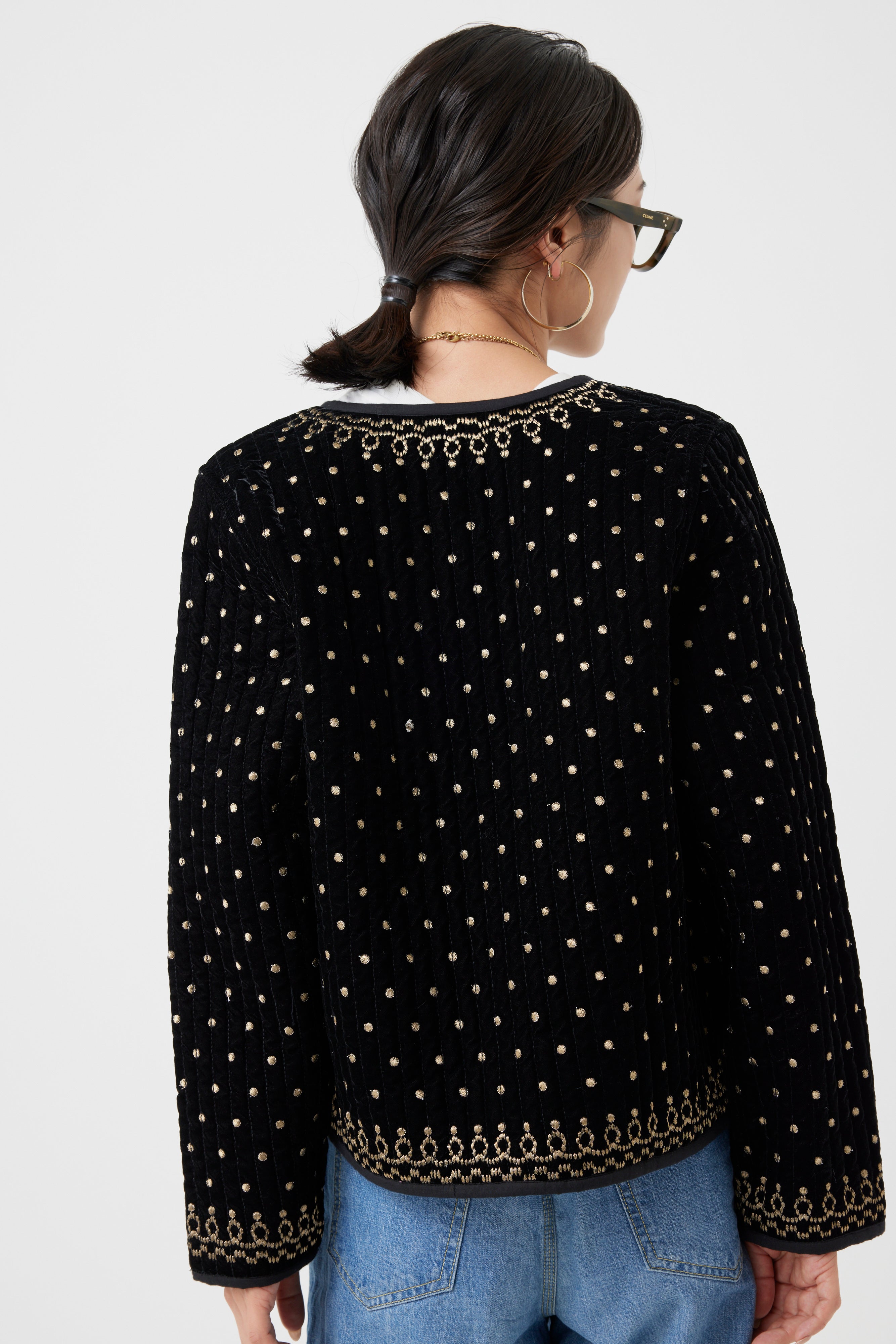 ヴィンテージ調オリジナル刺繍ジャケット(6261-354)