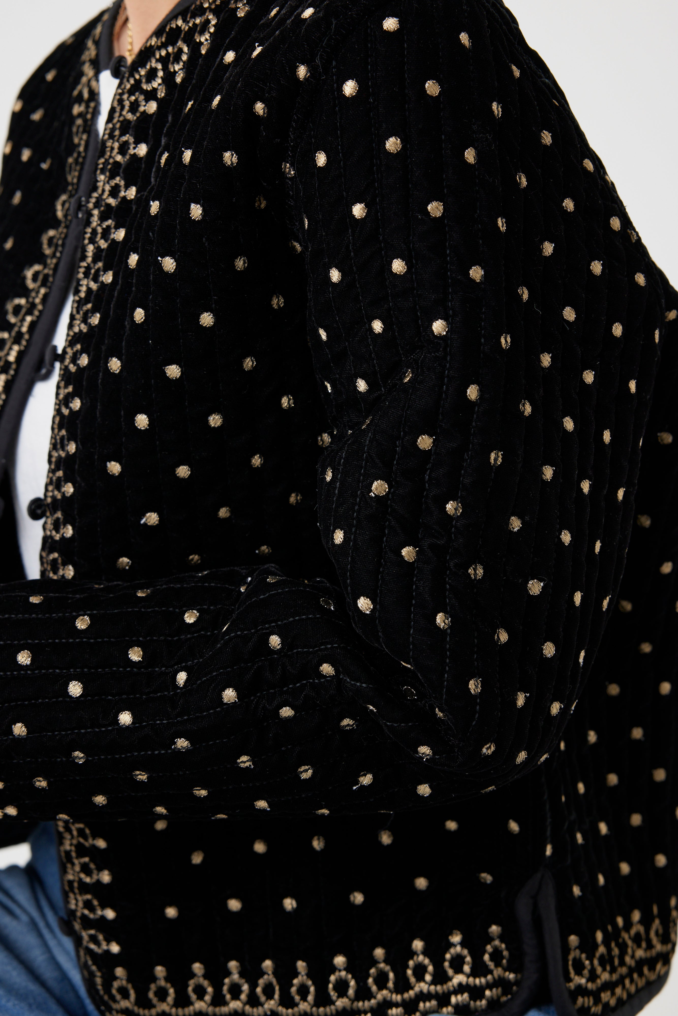 ヴィンテージ調オリジナル刺繍ジャケット(6261-354)