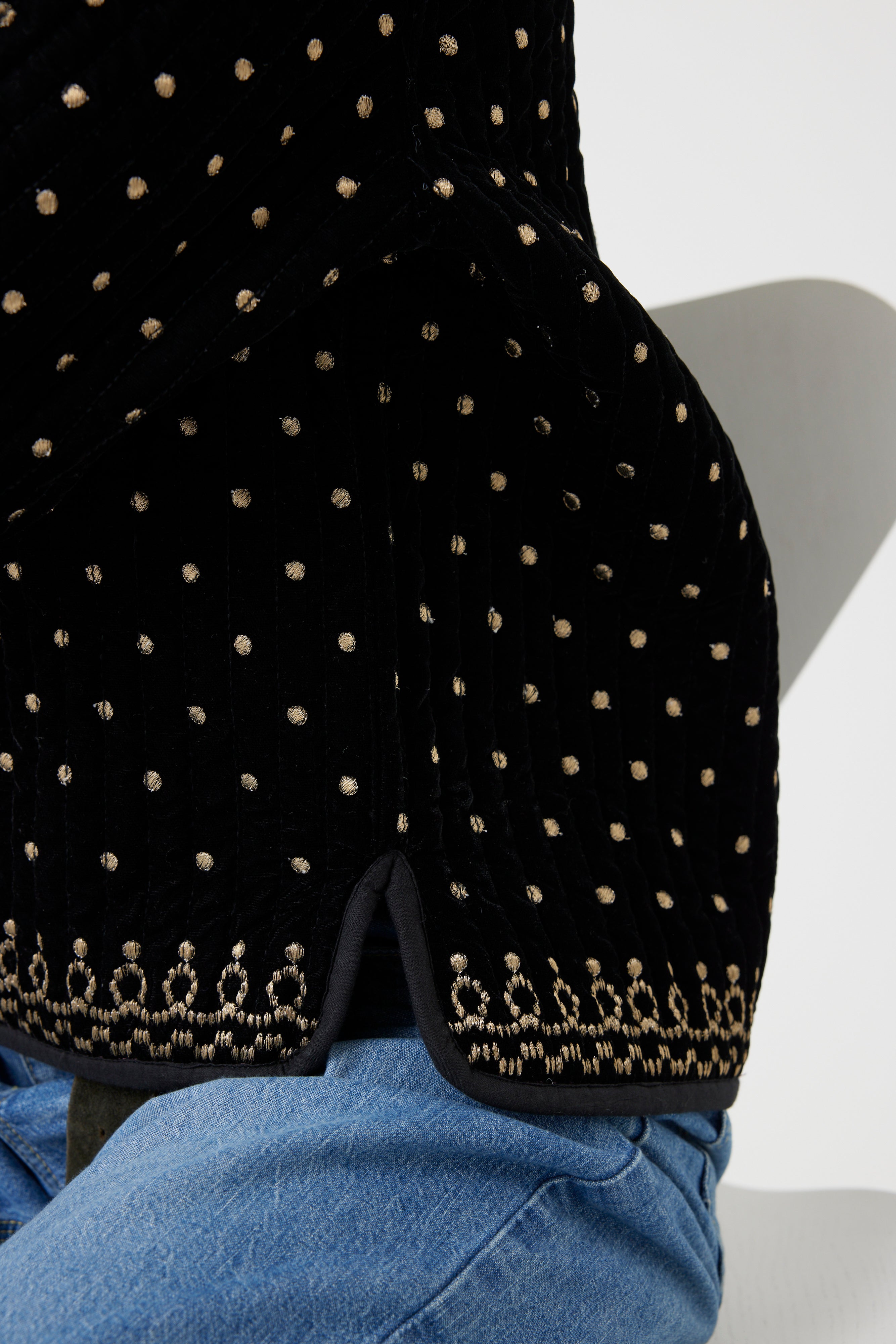 ヴィンテージ調オリジナル刺繍ジャケット(6261-354)