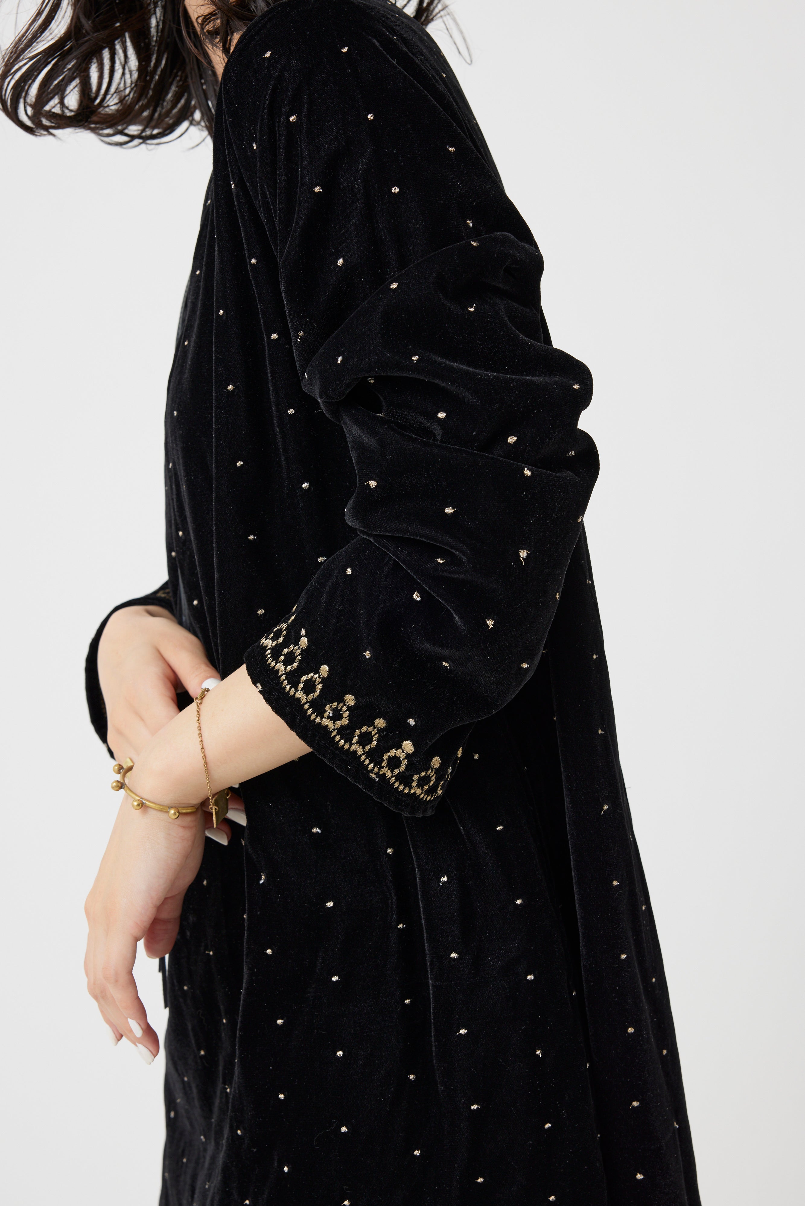 インドベロアドット刺繍ワンピース(6261-359)