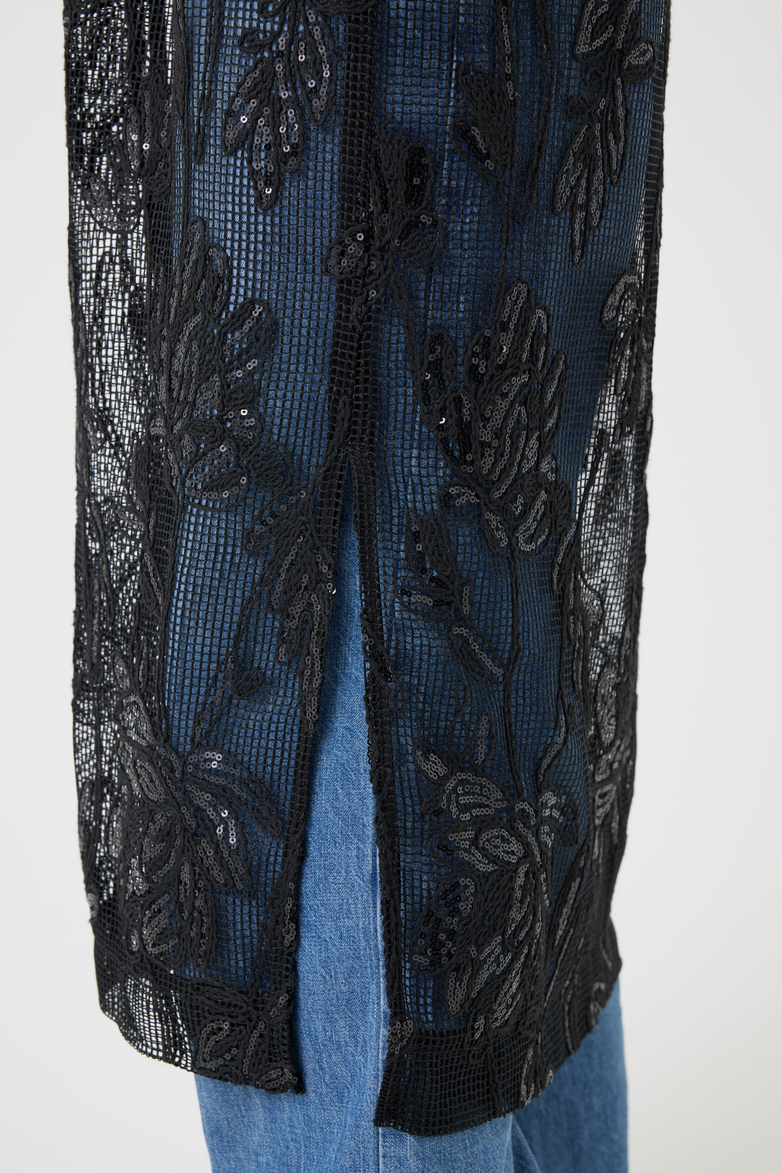 ボタニカルパターンスパングルワンピース(6260-374)