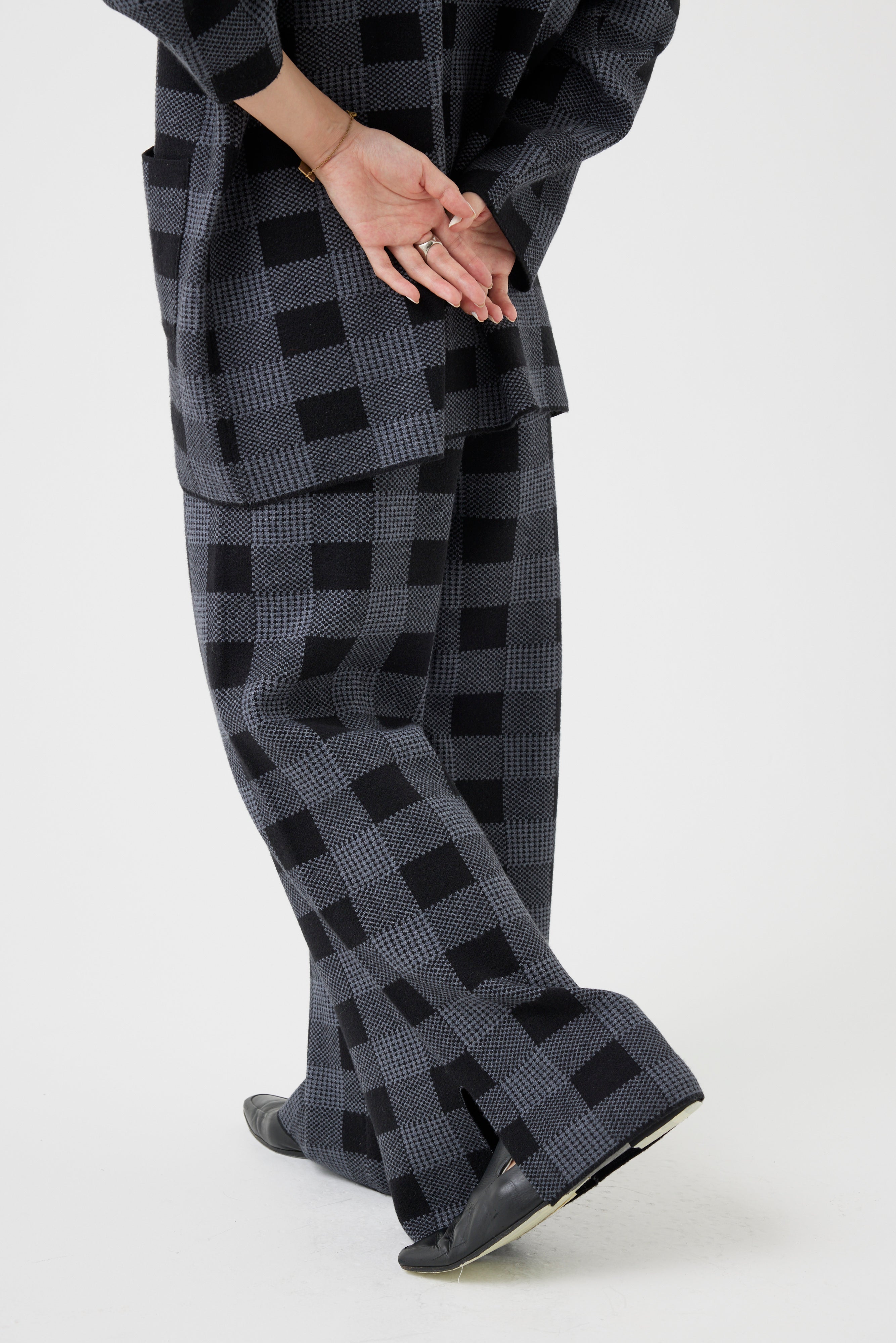 ミラノリブチェックボトムス(6262-465)