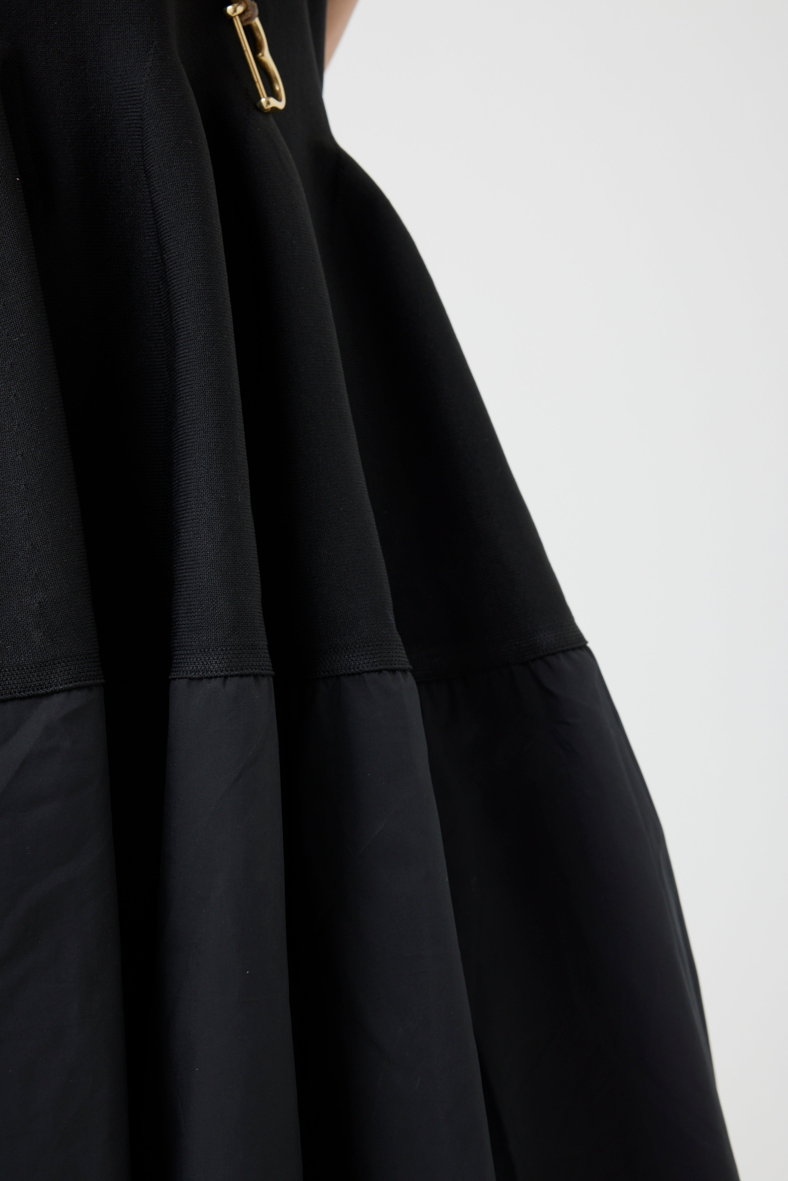 フレンチスリーブニットハイブリッドワンピース(6260-389)