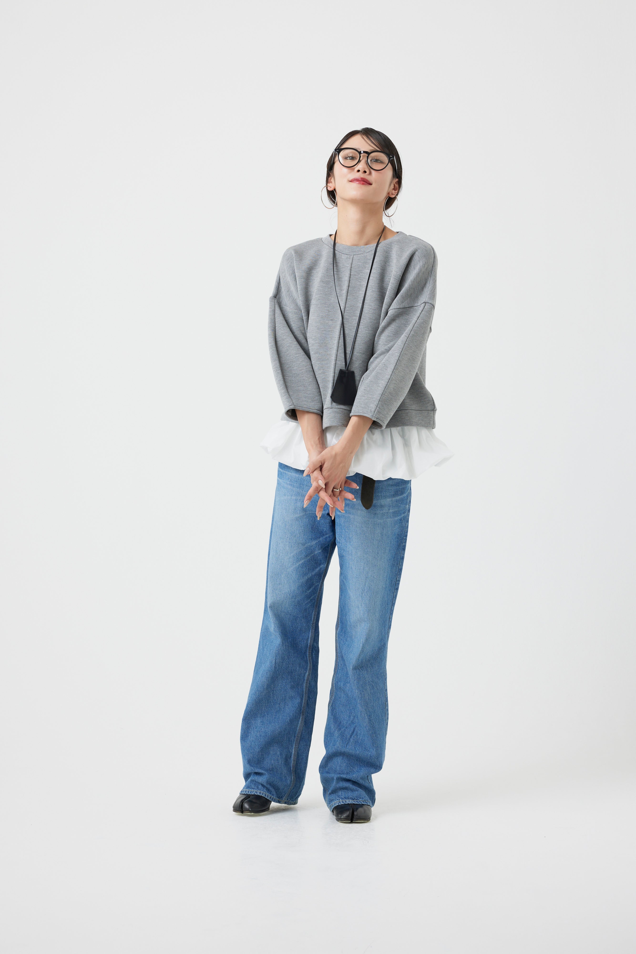 ダンボールニット×バルーンパーツトップス(6260-382)