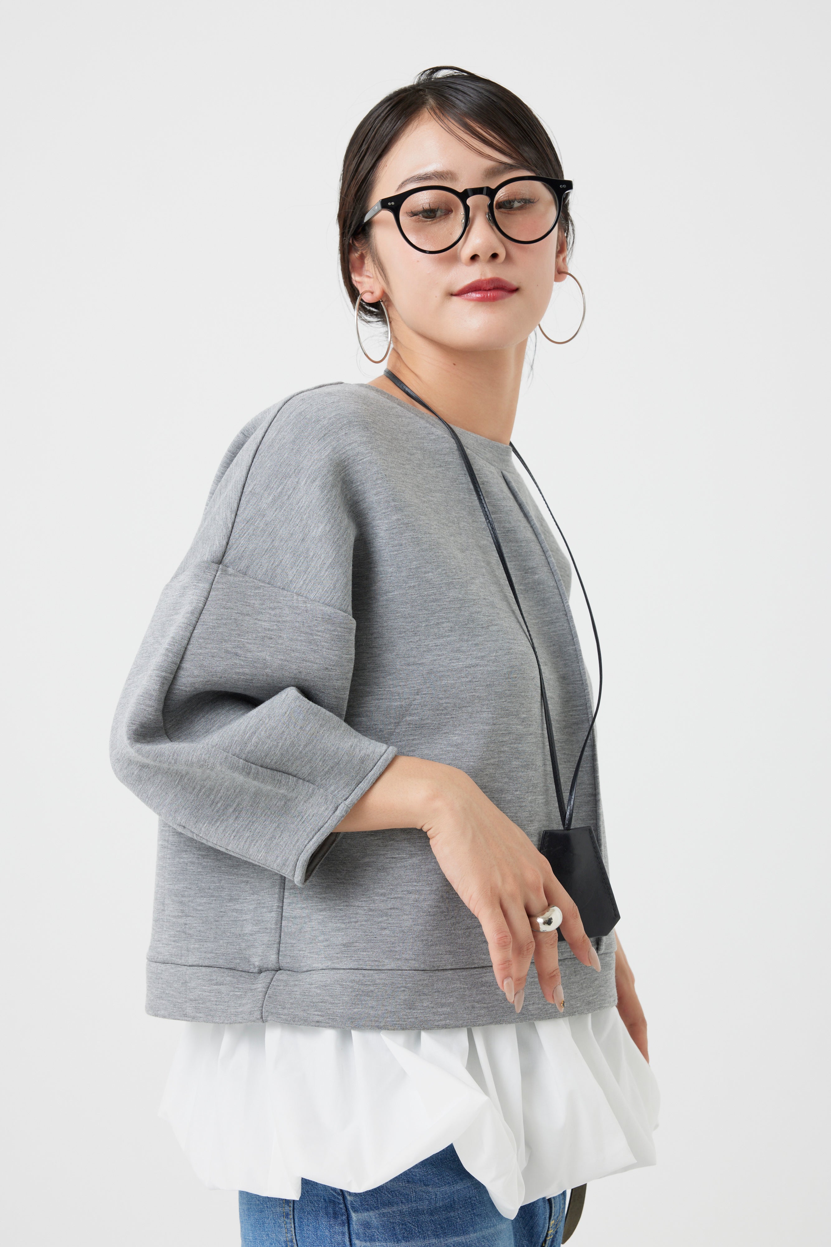 ダンボールニット×バルーンパーツトップス(6260-382)