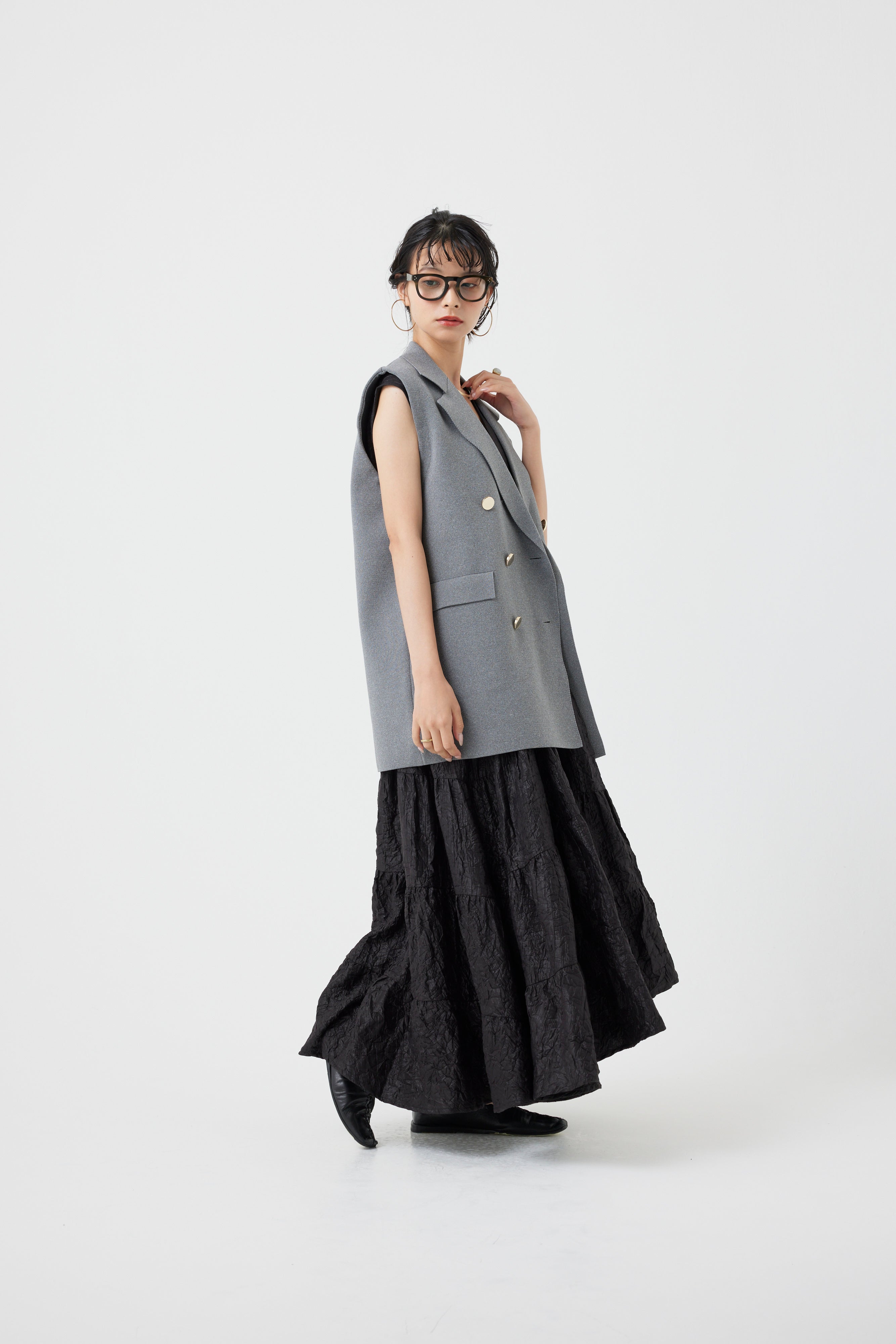 ミラノリブニットベスト(6260-410)