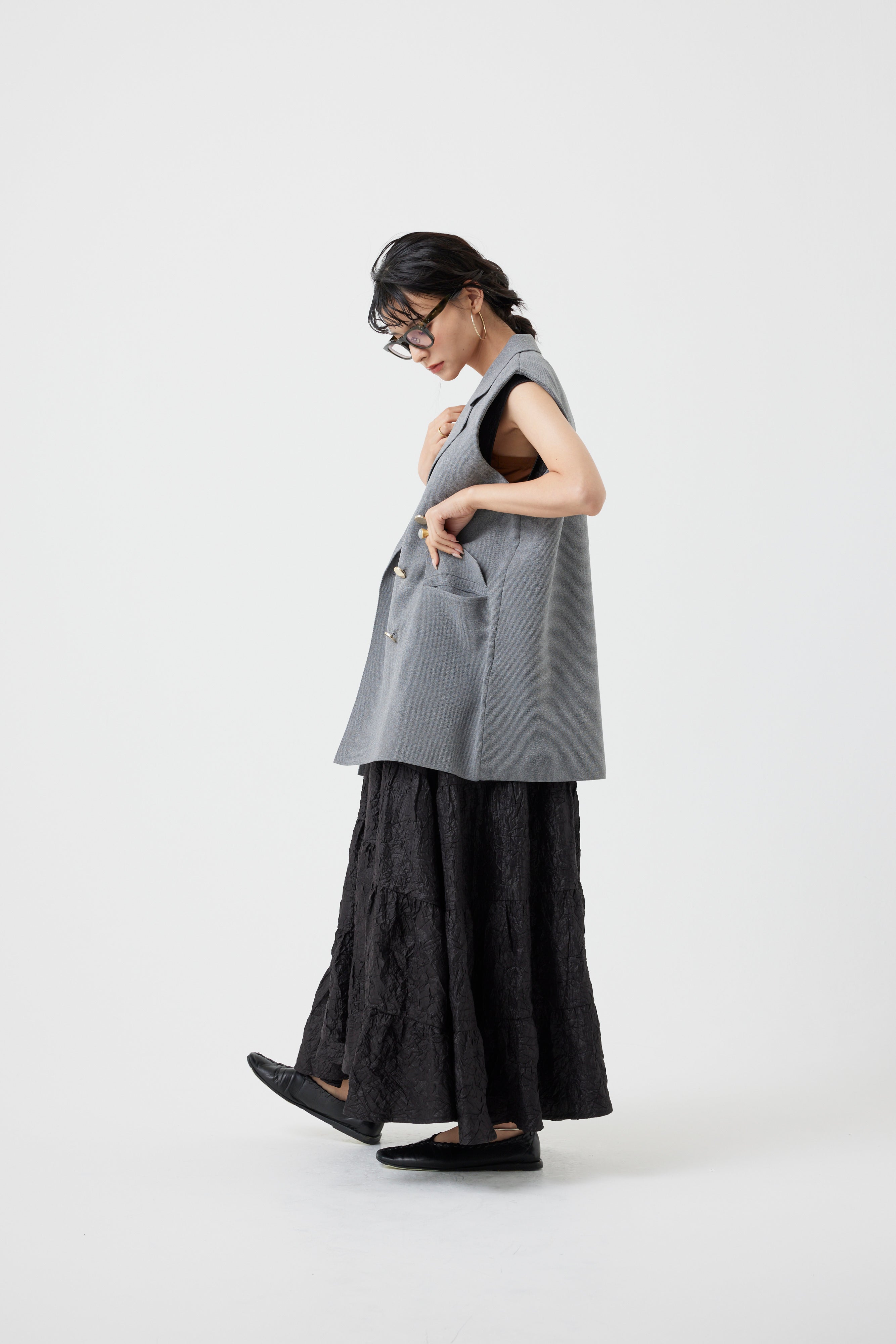 ミラノリブニットベスト(6260-410)