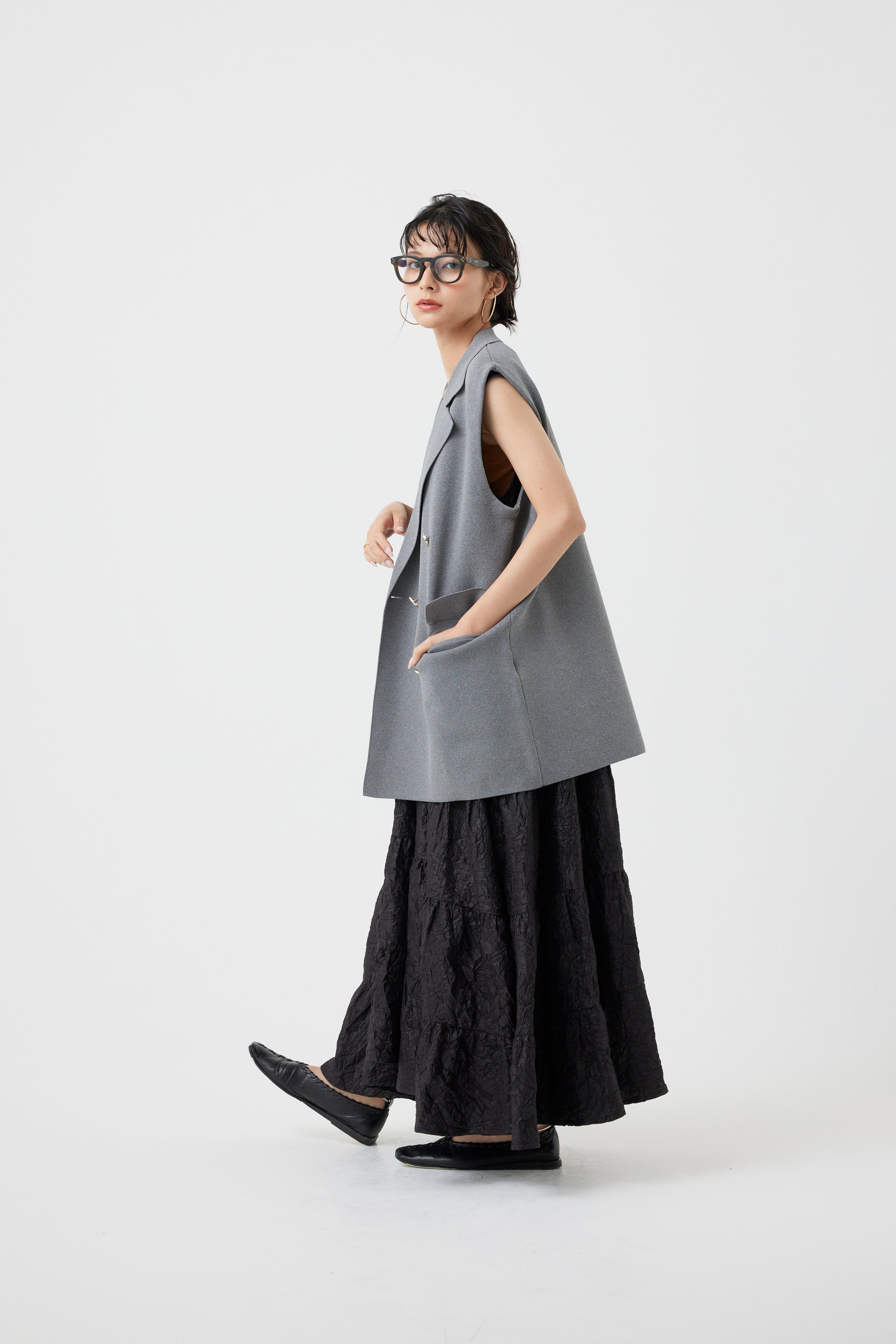 ミラノリブニットベスト(6260-410)