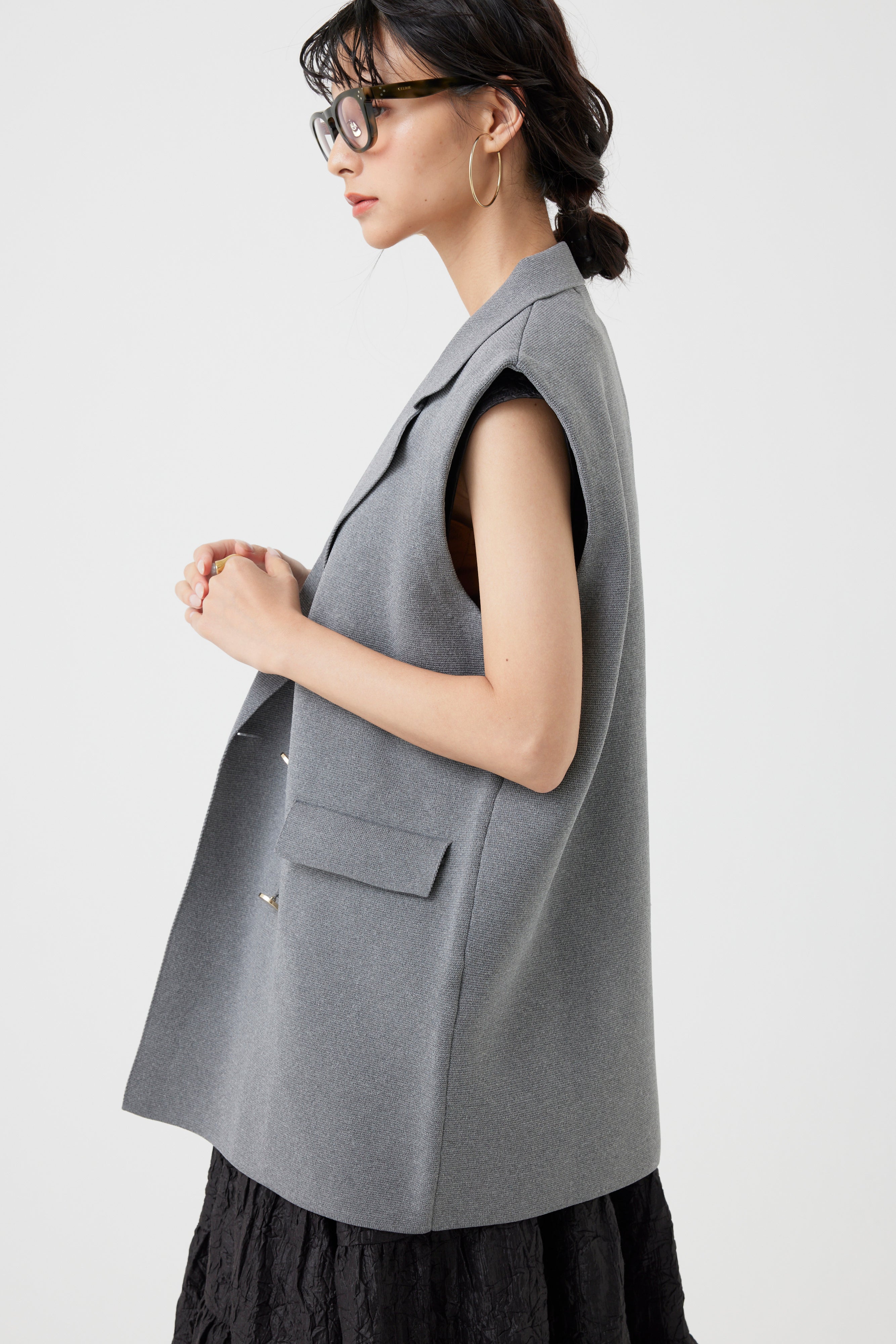 ミラノリブニットベスト(6260-410)