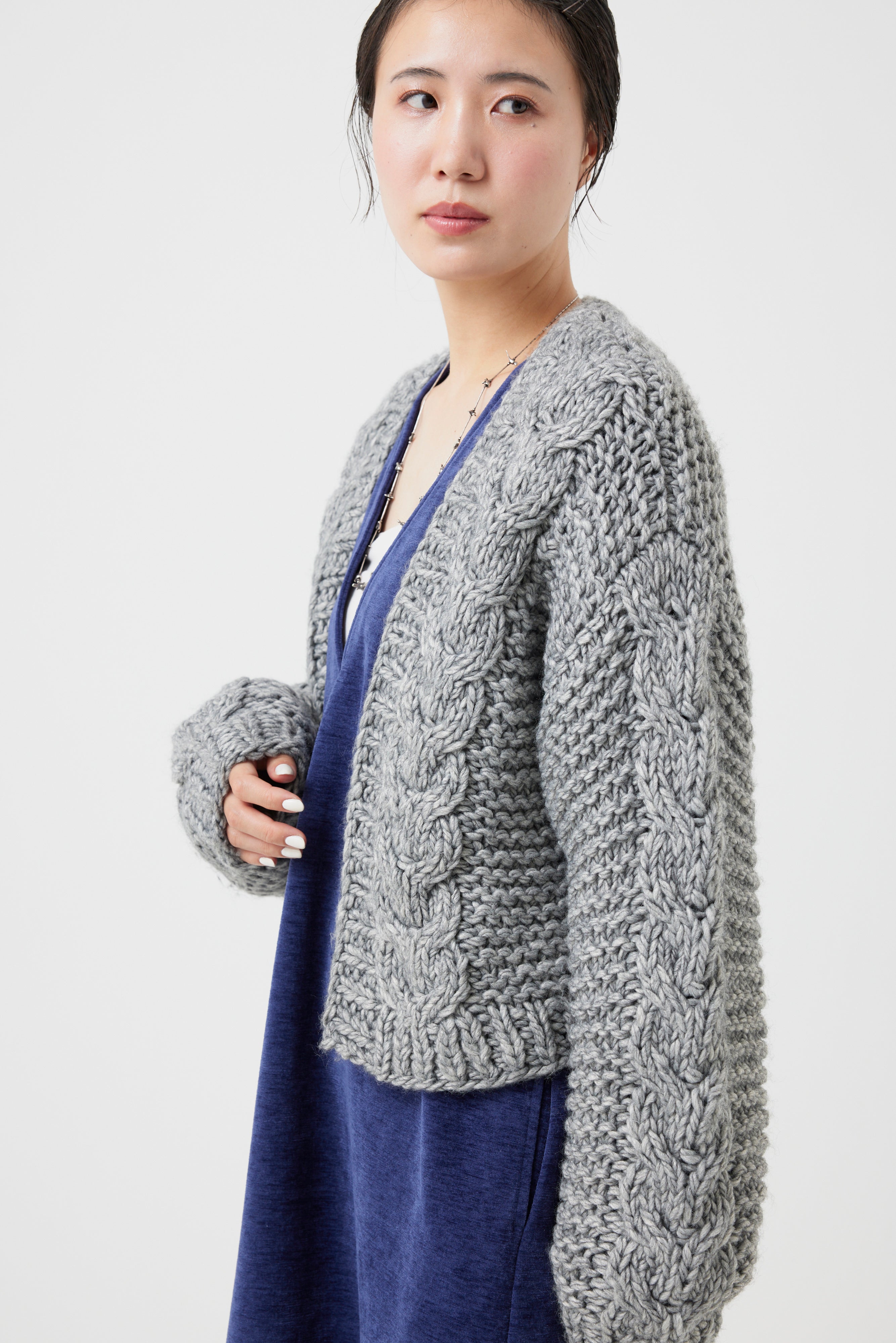 ケーブルニットカーディガン(6262-473)