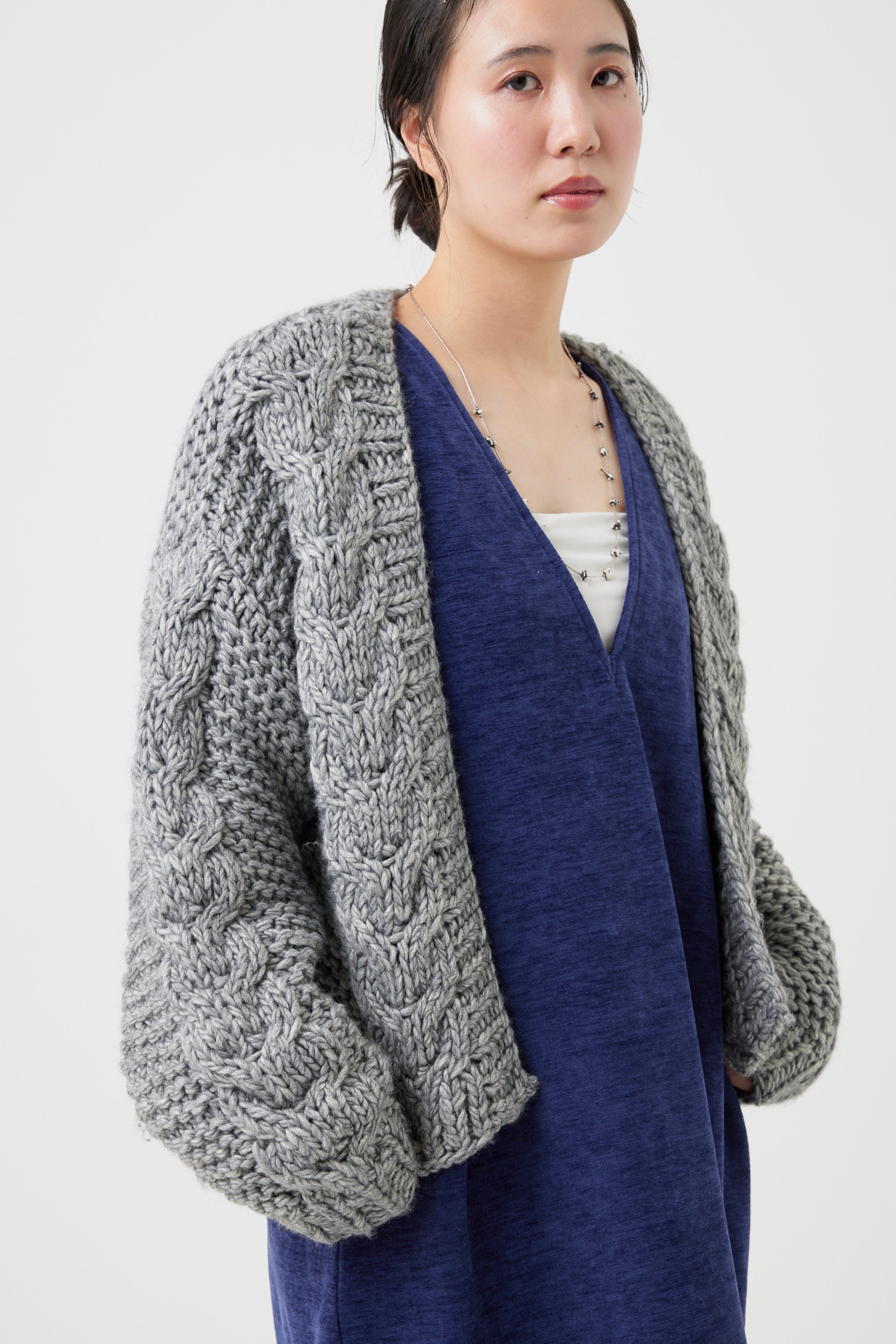 ケーブルニットカーディガン(6262-473)