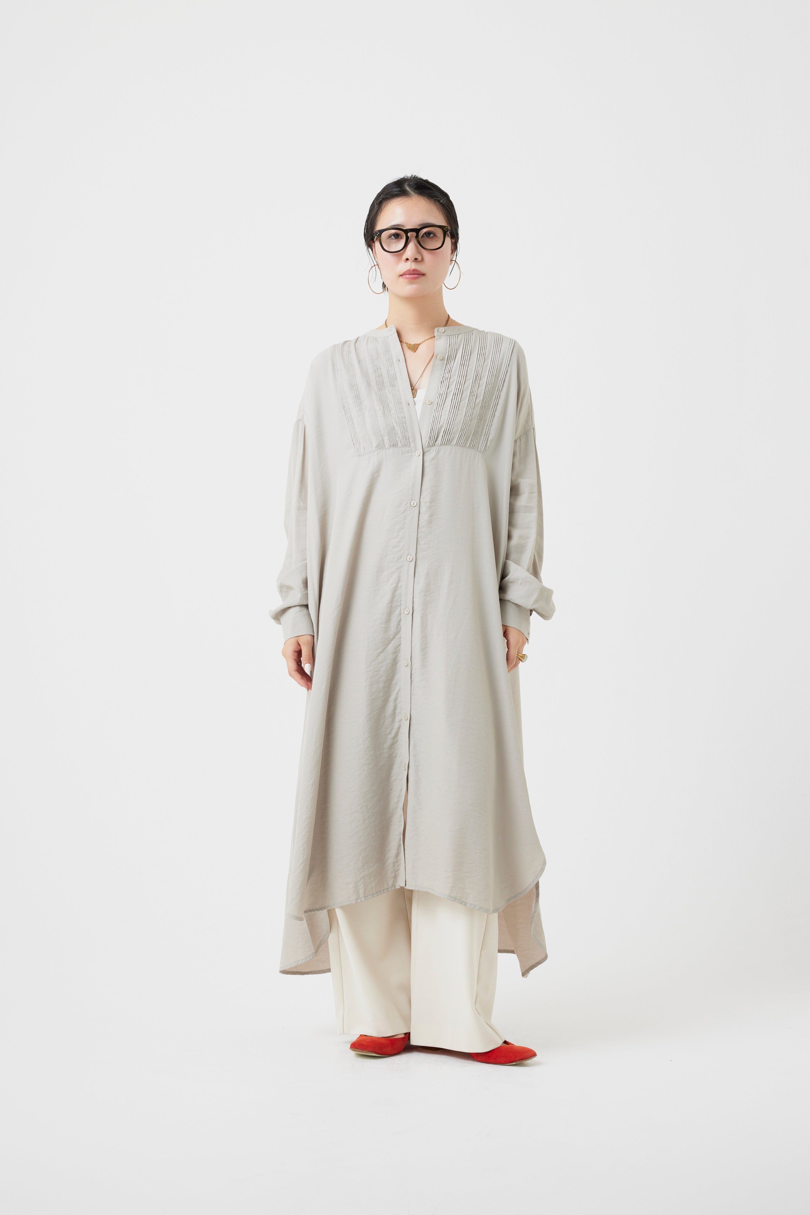 ロングスリーブシャツワンピース(6262-472)