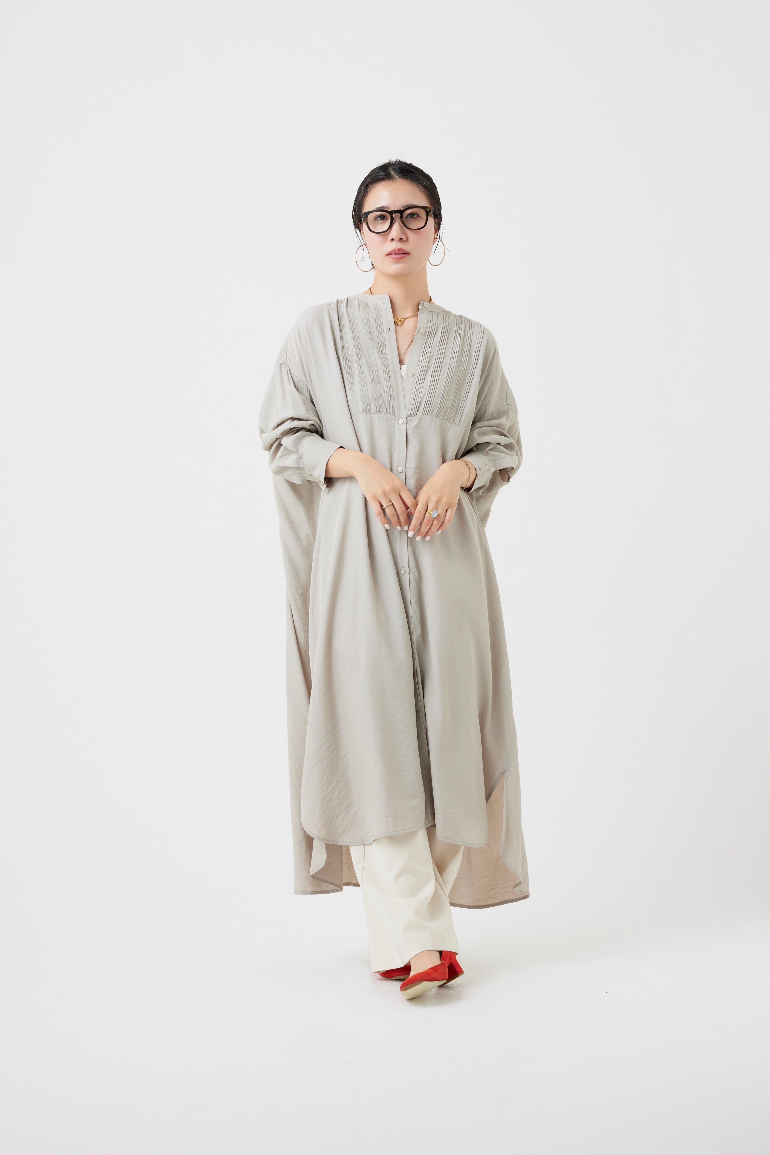 ロングスリーブシャツワンピース(6262-472)