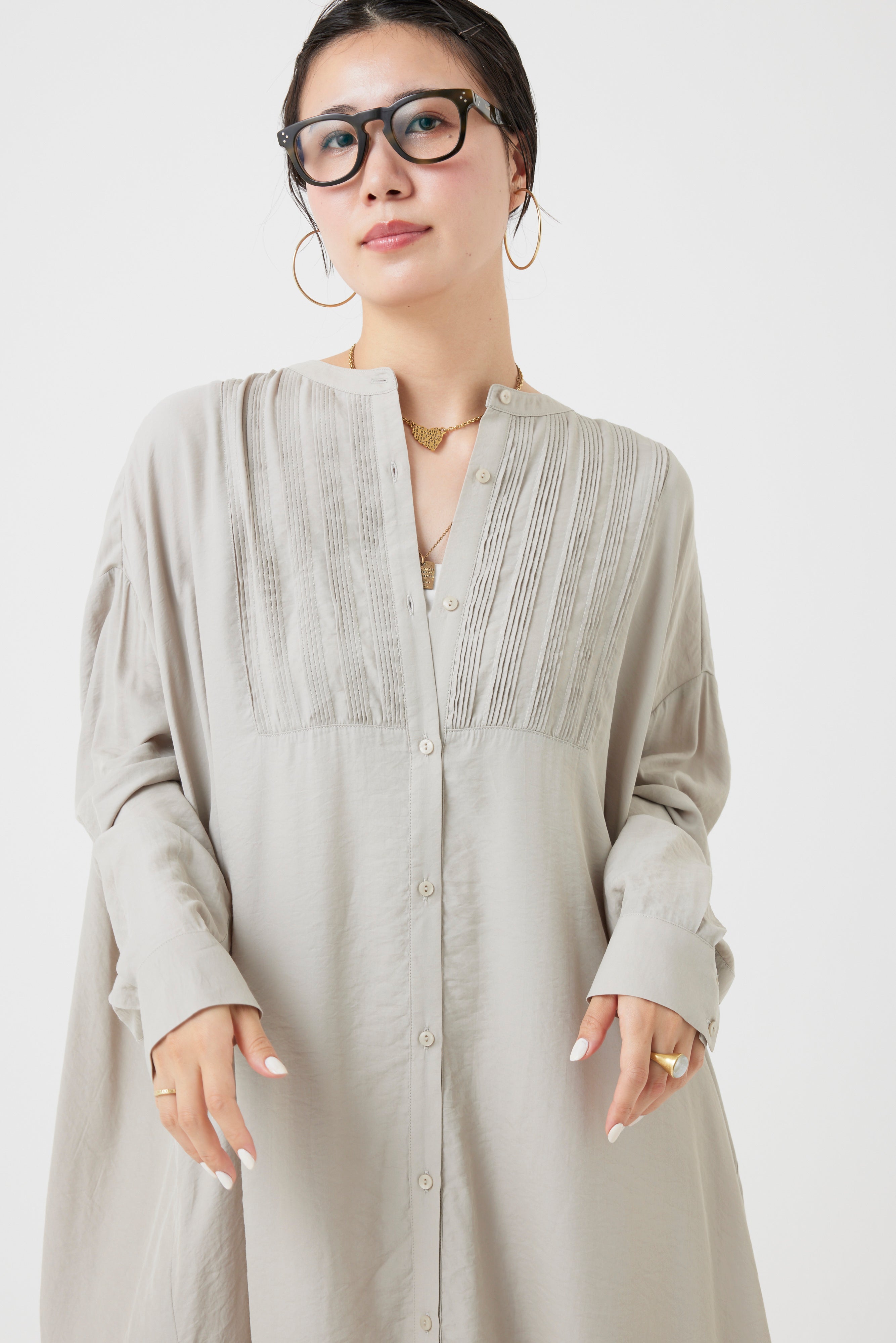 ロングスリーブシャツワンピース(6262-472)