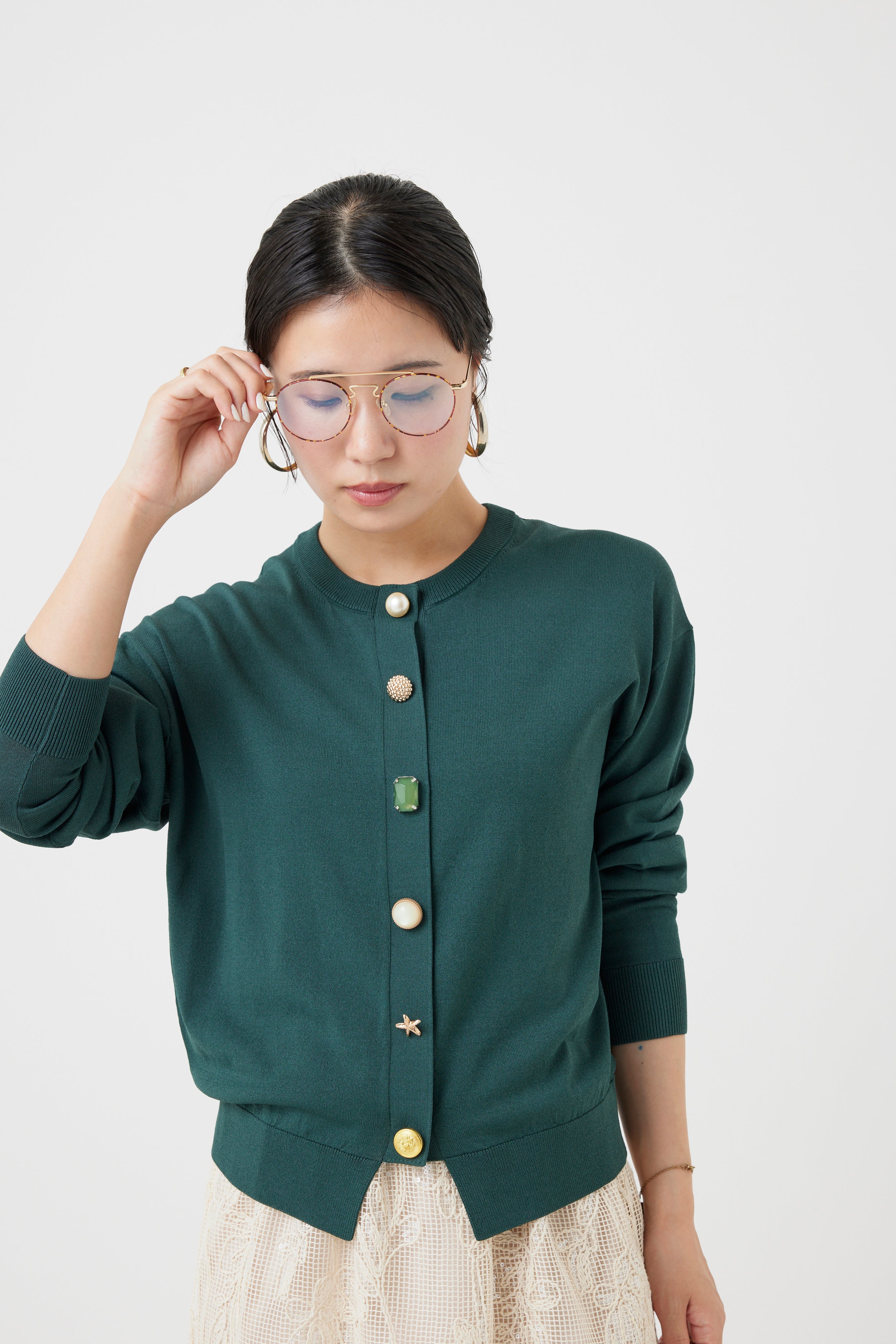 2025AW ビジューカーディガン(6260-693)