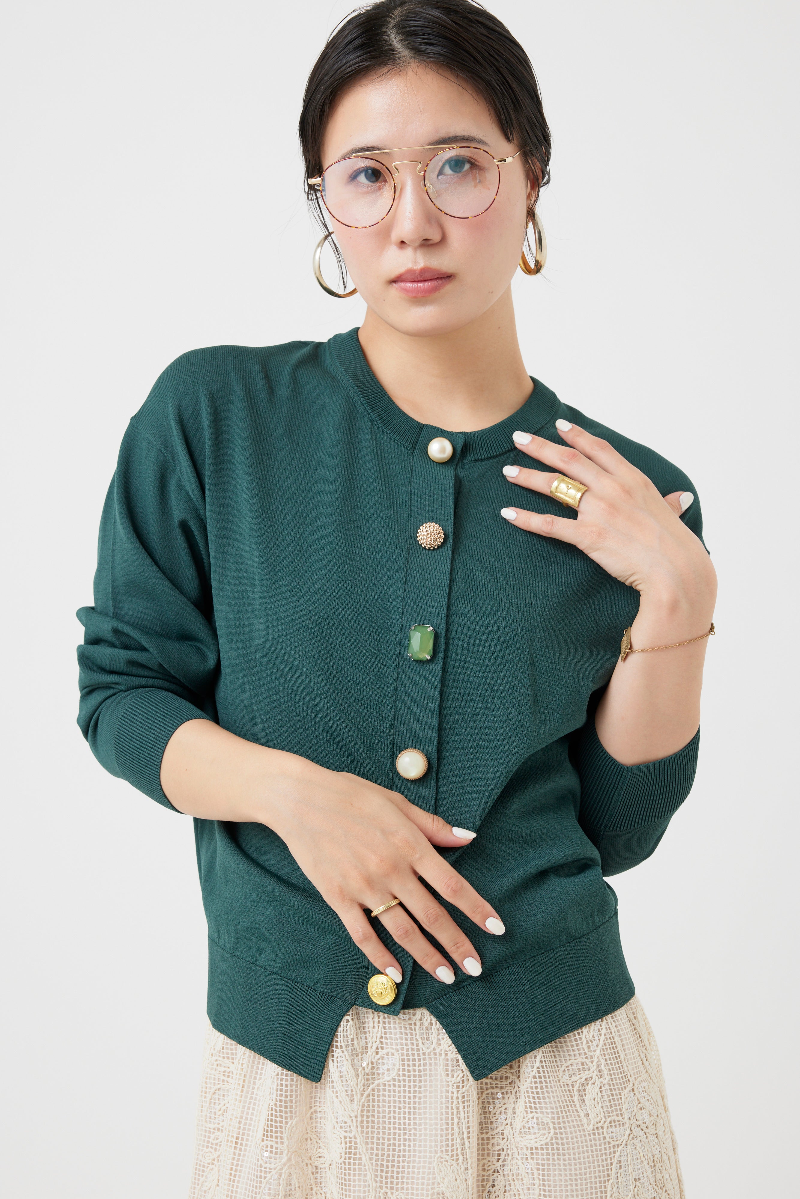 2025AW ビジューカーディガン(6260-693)