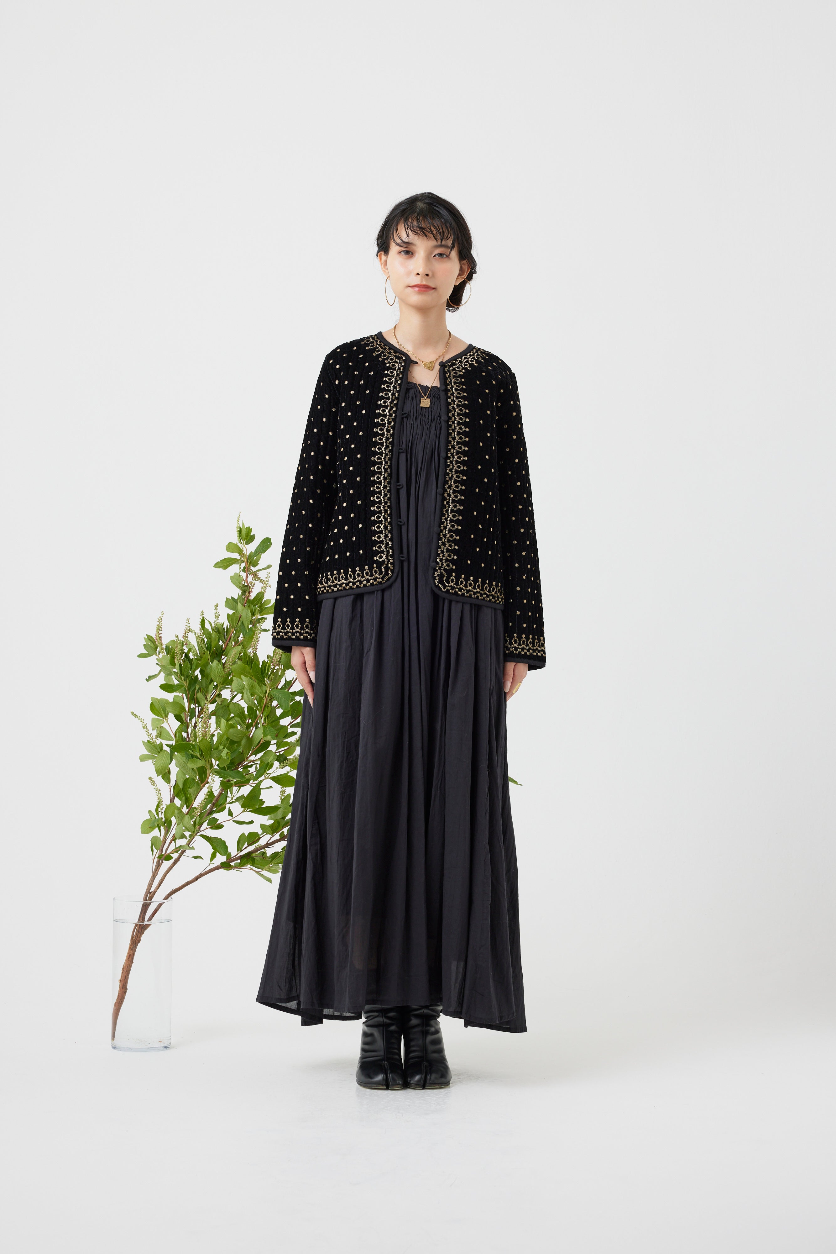 ヴィンテージ調オリジナル刺繍ジャケット(6261-354)