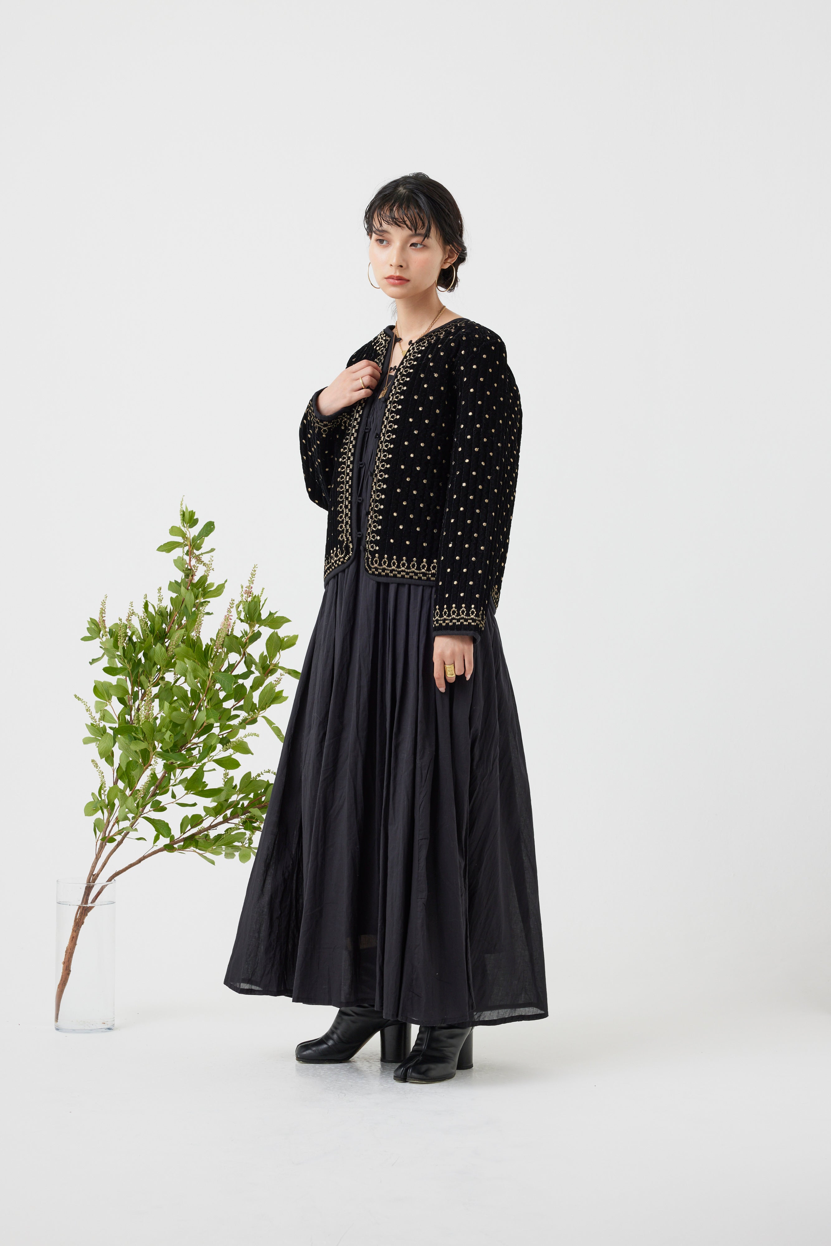 ヴィンテージ調オリジナル刺繍ジャケット(6261-354)